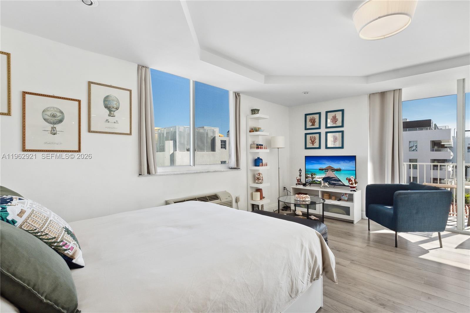 Designer master bathroom at 1255 Collins Ave - Condo in Miami Beach