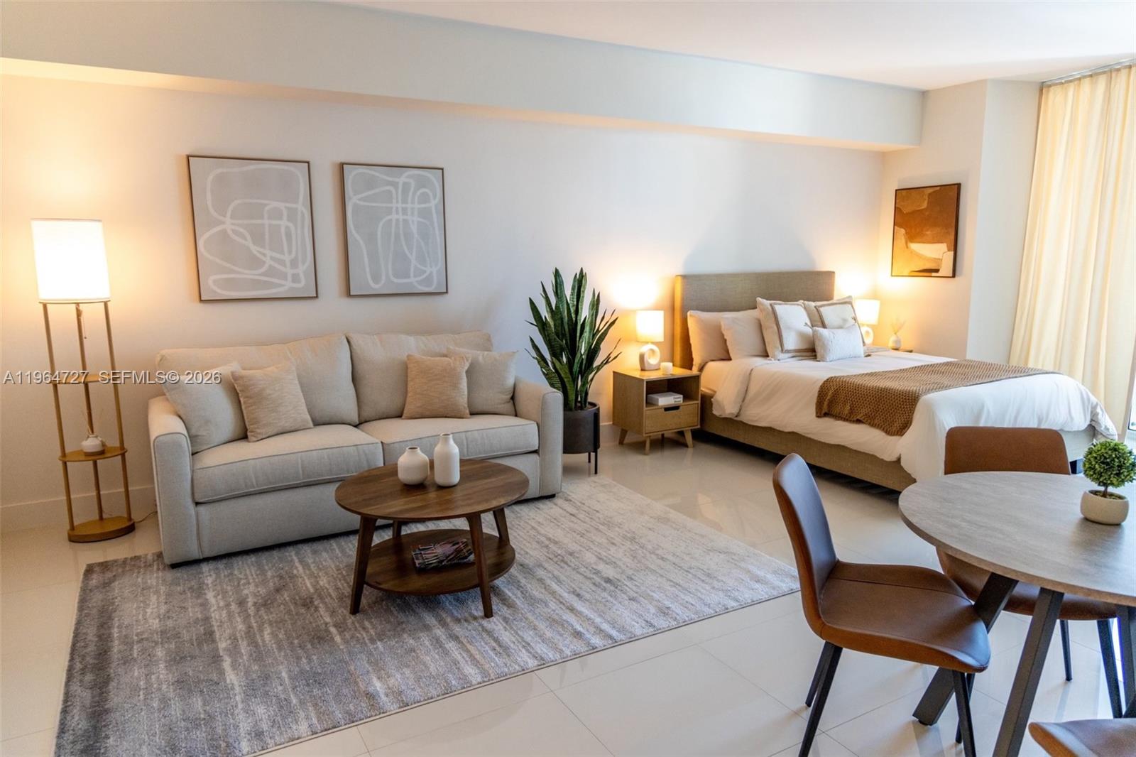 SPACIOUS AND BRIGHT STUDIO AT ICON BRICKELL TOWER ONE. WELL DESIGNED, CALIFORNIA CLOSETS, PORCELAIN FLOORS THROUGHOUT BALCONY OVERLOOKING THE MIAMI RIVER AND DOWNTOWN SKYLINE. ICON BRICKELL OFFERS AND UNBEATABLE LOCATION AND BEST AMENITIES.