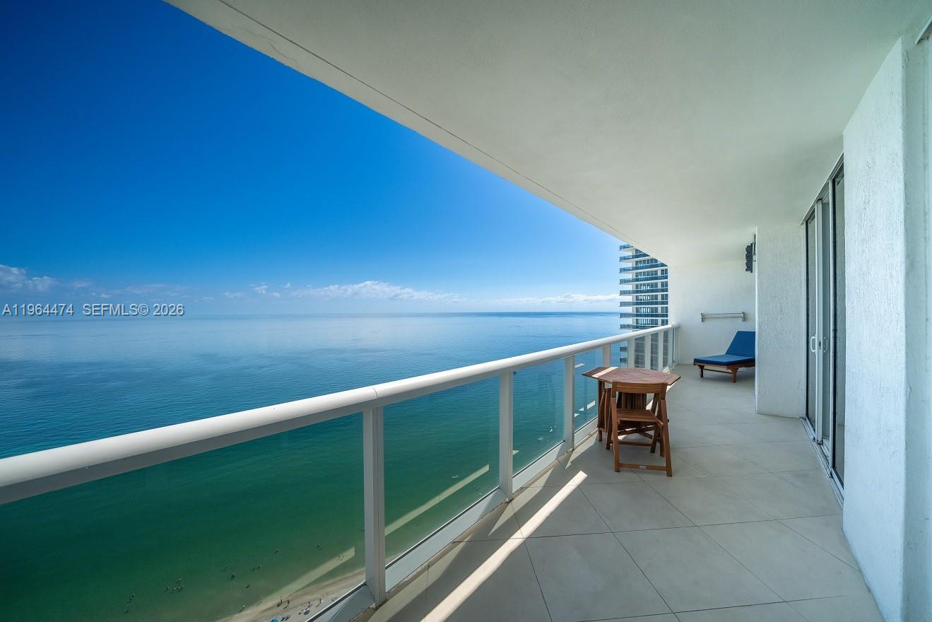 Luxury Beachfront Resort style Condominium with Direct ocean view. 2 bedrooms split floor + Large Den and 3 full baths 1,841 sq/ft + 280 sq/ft Balcony. Professional Kitchen with unique custom-made Italian design cabinets, extendable shelves, recessed intelligent lighting, ultra-premium European range, new appliances, and a modern custom solid maple butcher block countertop with a built-in aquarium. New A/C unit and Washer & Dryer. High gloss stretched ceiling. Smart Home system installed throughout apartment + multi-color lighting entertainment. Impressive Amenities: 8 Infinity Swimming Pools+3 Jacuzzi on 7 floor with a Restaurant. 2 story Professional Gym with Direct Ocean views+Sauna & Steam Room+Cold plunge tub+Hot Jacuzzi. 24 Hours Reception+Security+Valet, Direct ocean access with Beach Service, and more. Can rent twice a year for 6 months minimum. For Showings please call/text Listing Agent.