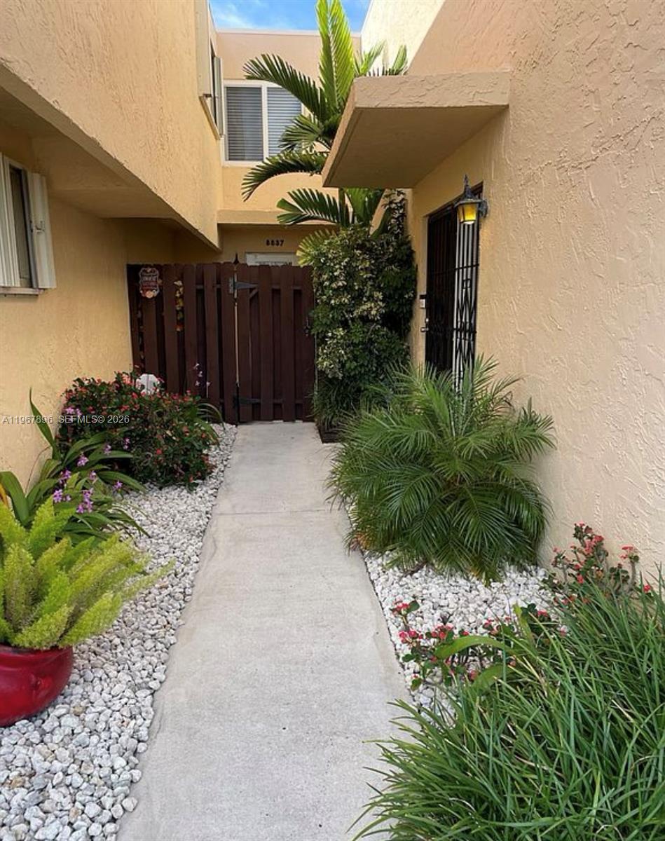 Open-concept living area at 8837 4th Ave Rd - Townhouse in Miami Shores