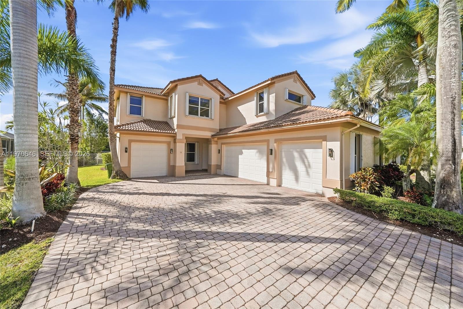 Beautiful REMODELED 6 bedrooms, 5 bathrooms and 4 car garage house located at the prestigious community of Weston Hills Country Club. Come and enjoy the astonishing sunsets from the pool side, while viewing the peaceful canal. Fenced backyard. Top of the line finishes all around the home, starting from its modern kitchen with all new cabinets, calacatta quartz countertops and stainless-steel appliances. Modern ceramic tiles all throughout the first floor and stairs, plus laminated floors upstairs. Contemporary bathrooms. Built in closet plus laundry room upstairs. This community offers a variety of amenities, including a golf course, tennis courts, a clubhouse, and a community pool. Weston Hills is also home to some of the best schools in Broward County. HURRY IT WON’T LAST!