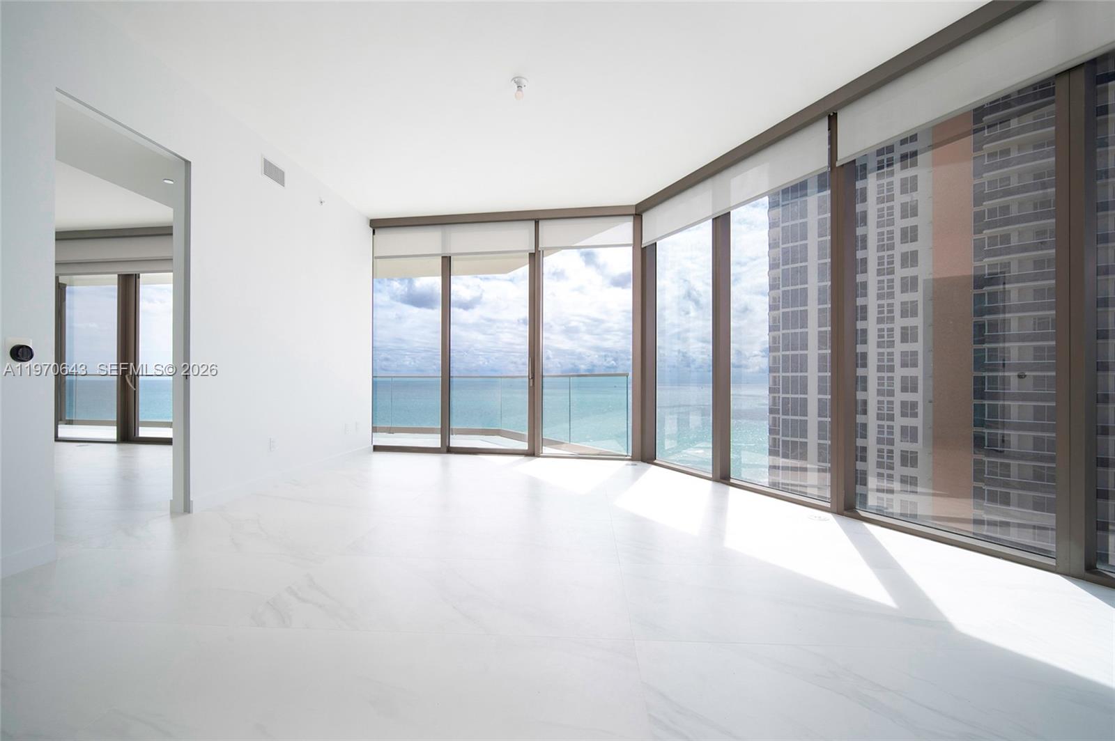 Experience elevated oceanfront living at Residences by Armani/Casa, ideally located at the heart of Sunny Isles Beach. This stunning 2-bedroom + den, 2.5-bath residence showcases breathtaking direct ocean and Intracoastal views through floor-to-ceiling glass and expansive terraces. Unit its rented please contact Listing agent for more info.
