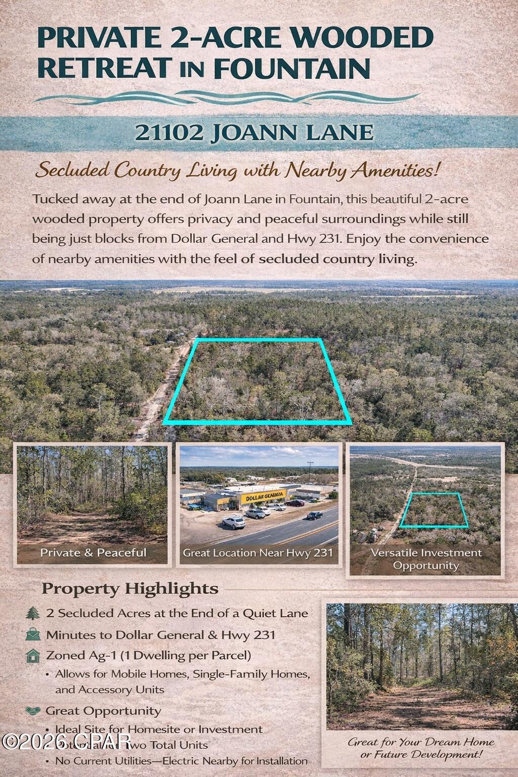 Details for 21102 Joann Lane, Fountain, FL 32438