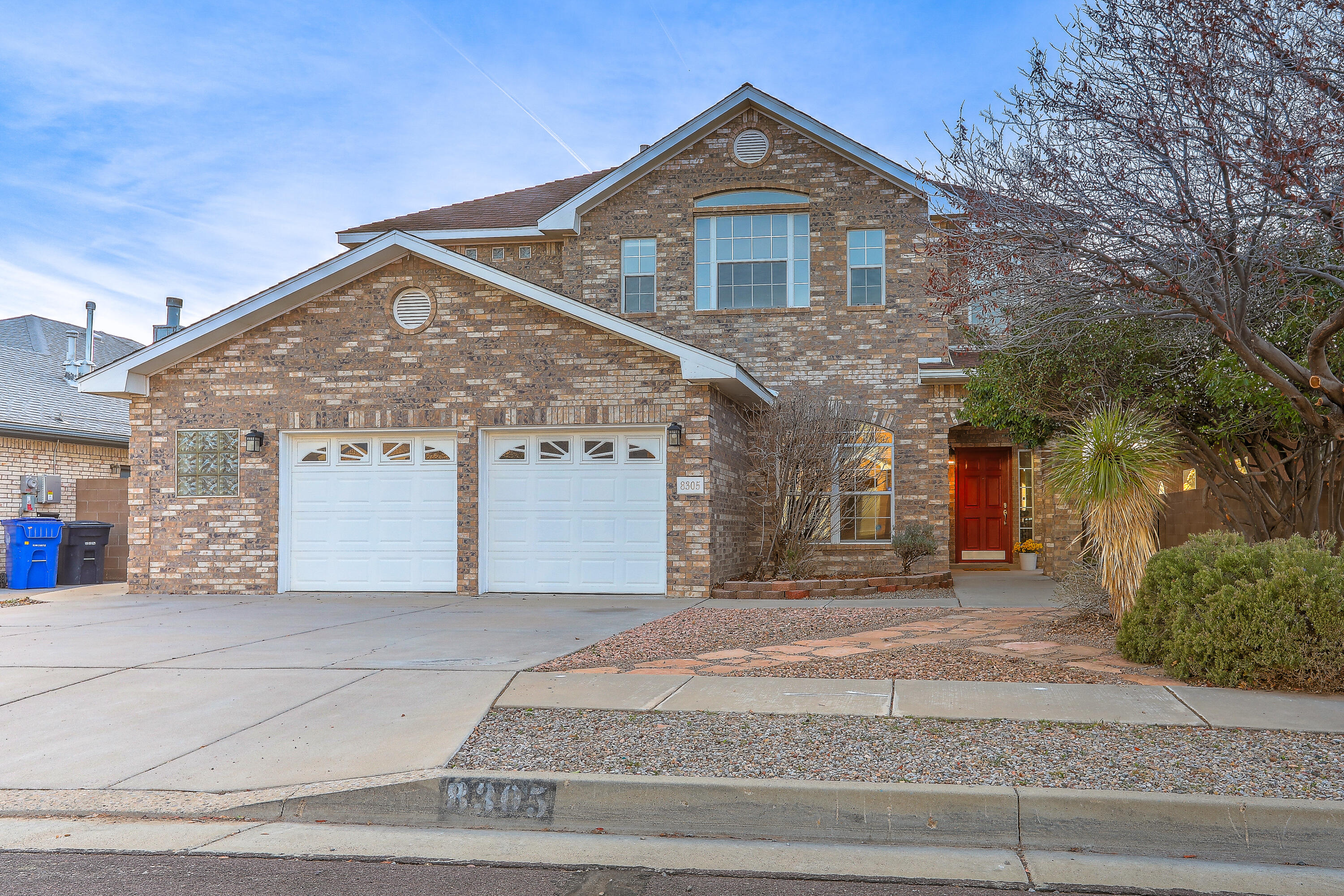 Beautiful brick two-story home in desirable ABQ Acres West! This spacious property features multiple living areas including a formal living room, cozy family room, and dedicated dining room. The main level also offers a private study and a separate office or craft room--perfect for working from home or hobbies. All bedrooms are located upstairs along with a versatile loft space ideal for a game room or additional family area. The primary suite includes a private balcony for relaxing mornings or sunsets. Enjoy the covered back patio and yard, perfect for entertaining or unwinding outdoors.