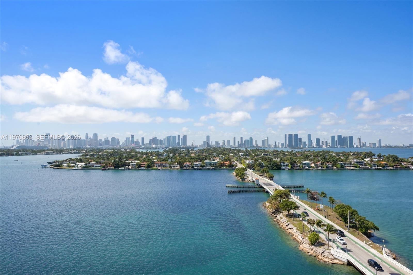 Modern kitchen with designer features at 3 Island Ave - Condo in Miami Beach