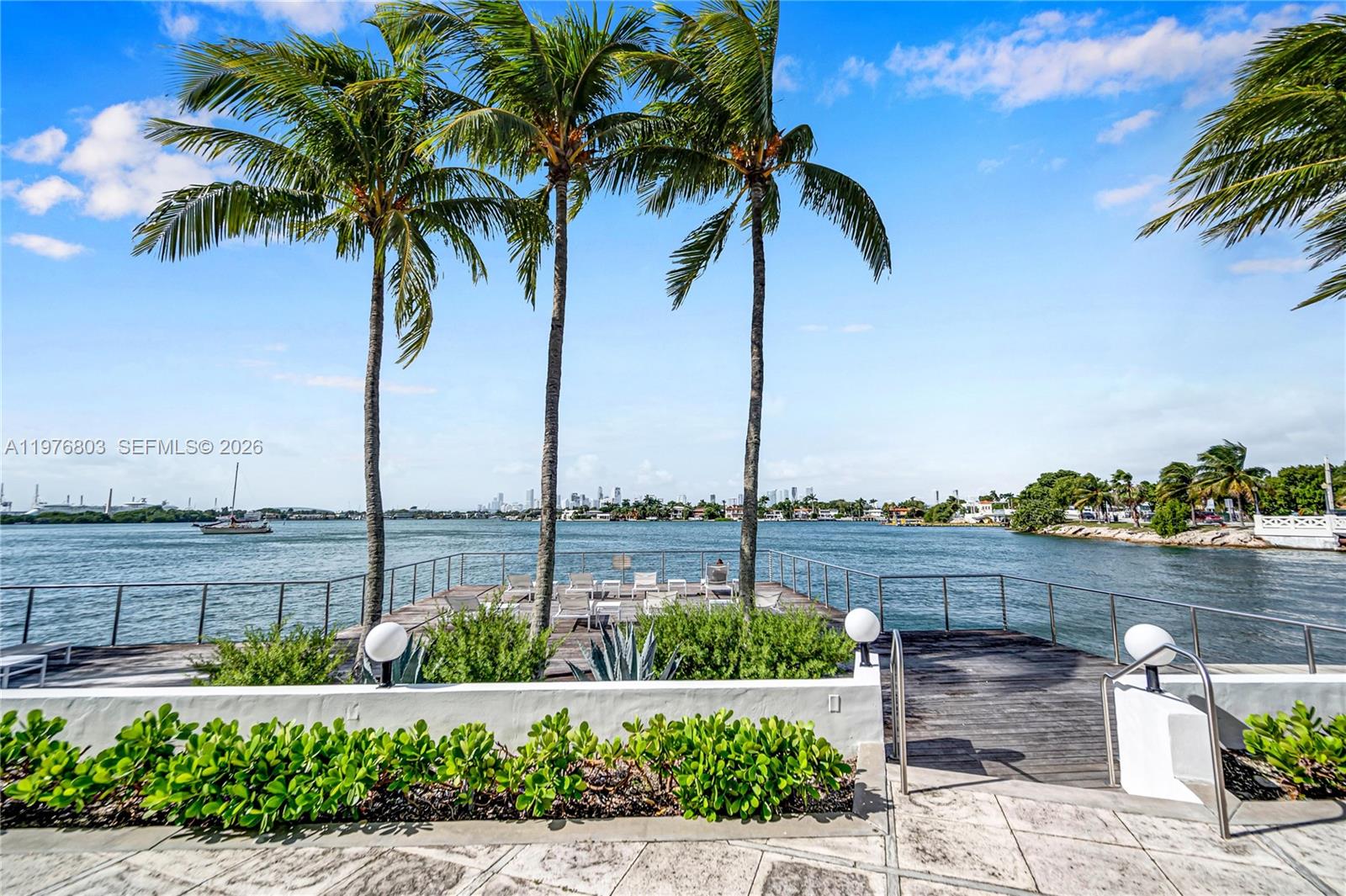 Spacious living room with panoramic views at 3 Island Ave - Condo in Miami Beach
