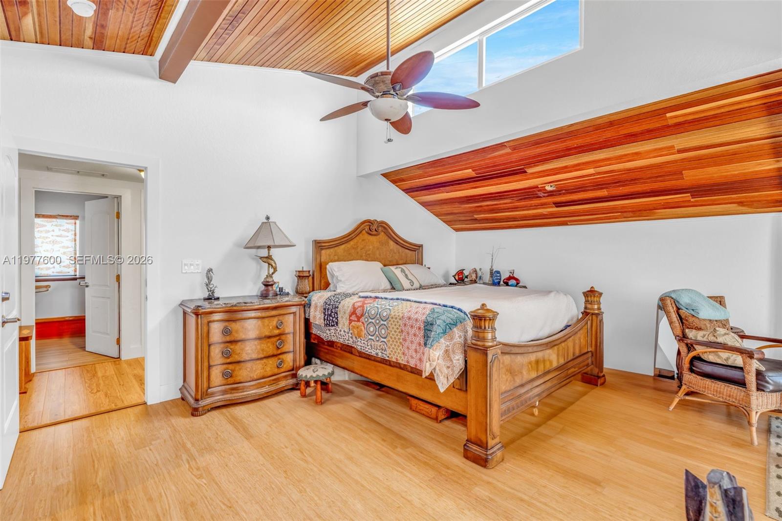 Elegant master bedroom retreat at 894 Ellen Dr - Luxury Home in Key Largo