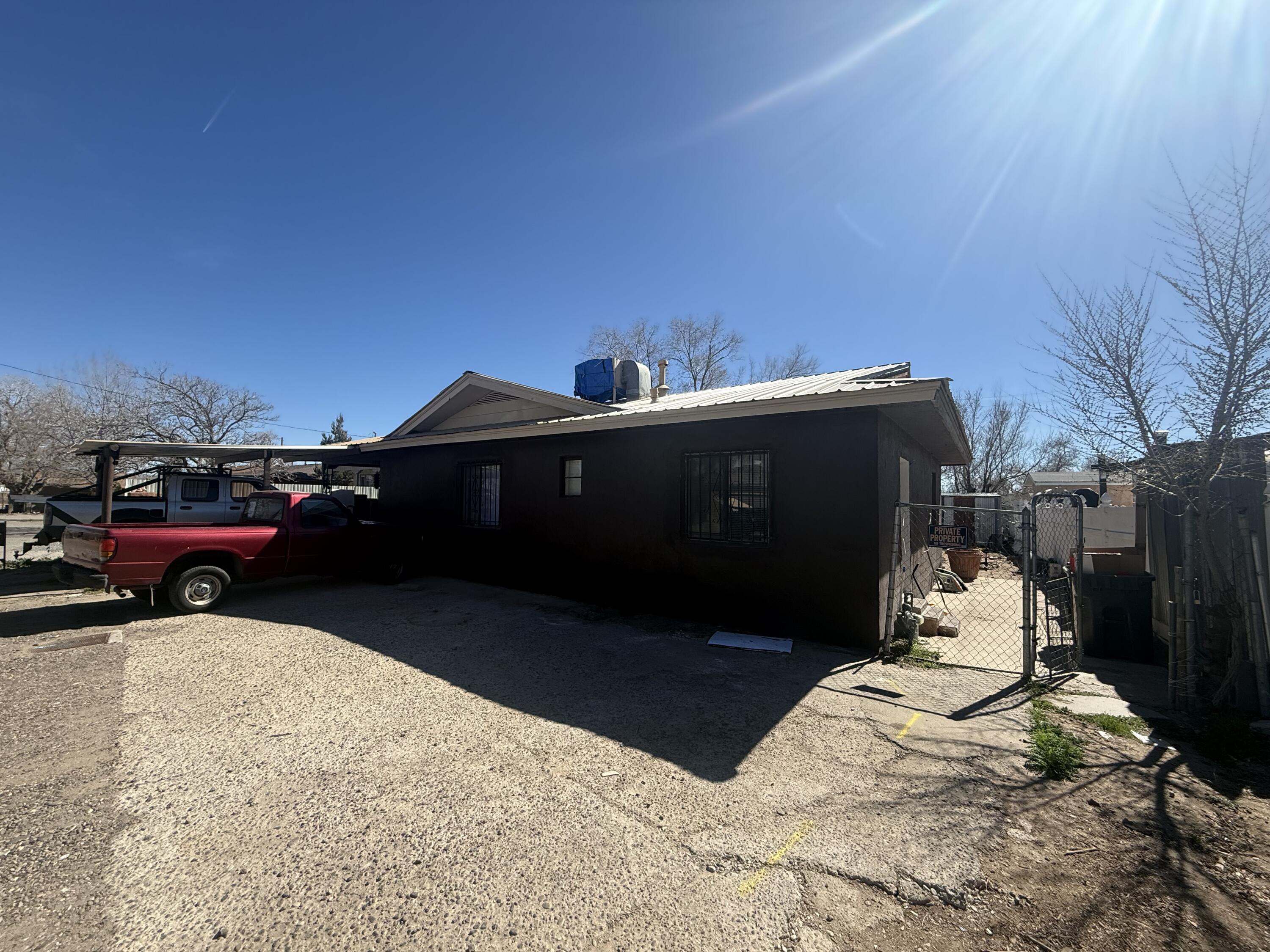 A 3-bedroom, 2-bathroom single-family home was reconfigured and converted into two independent studio-style living units. The interior layout was modified to divide the house into two separate sections, each functioning as a small studio apartment.each one with access to a private bathroom. Each unit has its own entrance, allowing occupants to enter and exit without passing through the other unit. It can be converted back to a 3 bedroom 2 Bathroom house if preferred. Owner Financing Available.