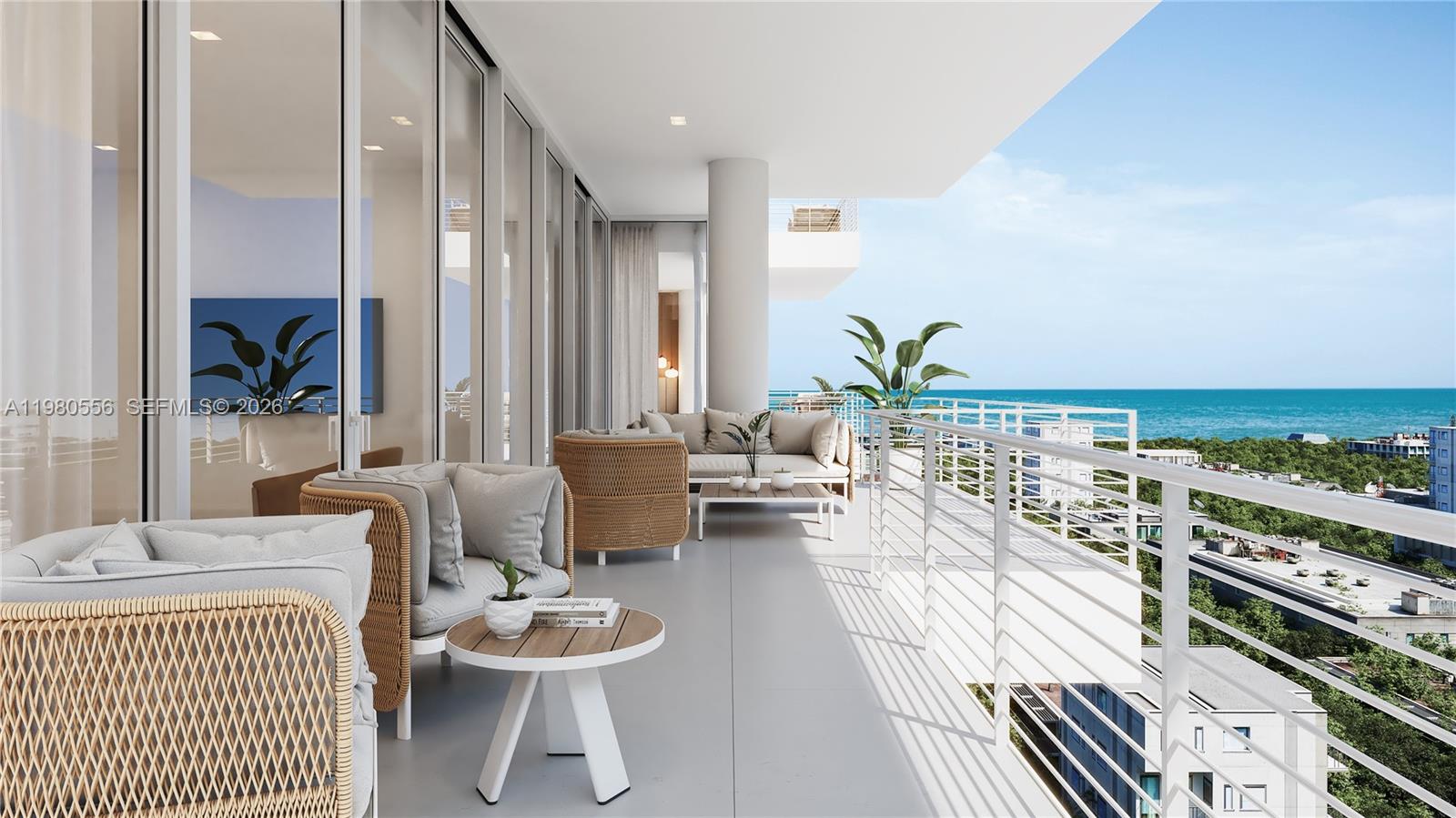 Introducing The Terraces, a boutique collection of only 22 luxury residences in the heart of Fort Lauderdale Beach with a Spring 2026 delivery. Designed for those who value space, privacy, and elevated coastal living, this exclusive new development offers expansive layouts and thoughtfully curated amenities that create a true residential resort experience. Each residence features generous indoor-outdoor living with oversized private terraces, allowing owners to fully embrace the South Florida lifestyle; whether as a primary home or the perfect beach retreat. Residents will enjoy an intimate amenity experience across multiple levels, including a beautifully designed pool and relaxation deck with sunbeds, a state-of-the-art fitness center with lounge, an outdoor terrace, and two summer kitchens ideal for entertaining. With only 22 residences, The Terraces offers a rare opportunity to experience boutique living just moments from the sand, combining the privacy of a small residential building with the luxury finishes and lifestyle amenities expected of a modern coastal residence. Residence 401 is one of the signature three bedroom plus den and 3.5 bathroom homes at The Terraces, featuring expansive 2,674 square feet of interior living space, a 900 square foot oversized terrace, and boutique building exclusivity.