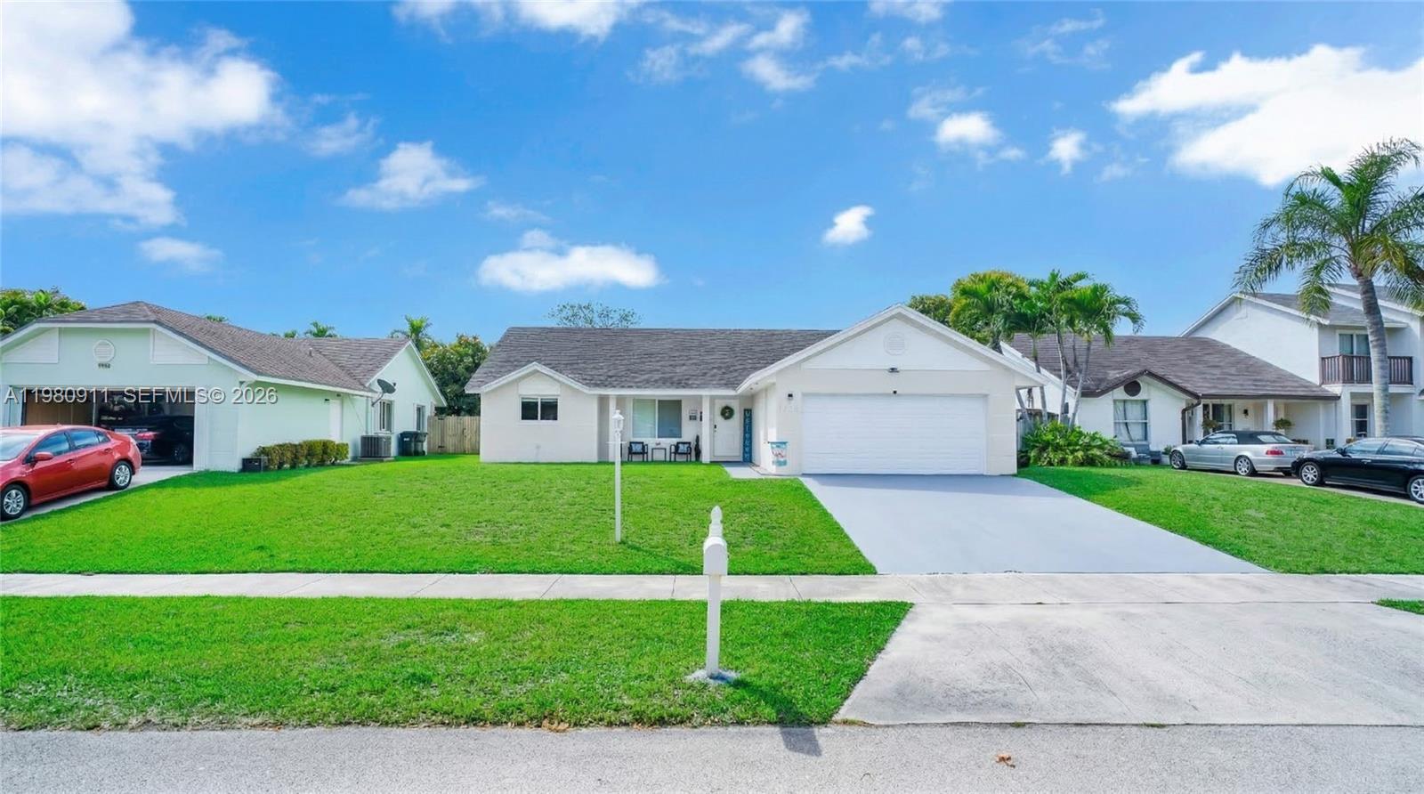 Don’t miss this fantastic opportunity to own a charming one-story single-family home in the highly desirable Lakes by the Bay community. This well-maintained residence features 3 bedrooms with a split floor plan and 2 updated bathrooms, offering both comfort and privacy.  The home includes separate living and dining areas, a spacious and functional kitchen with stainless steel appliances, and a welcoming family room perfect for everyday living and entertaining. Additional highlights include a two-car garage and a generous backyard with plenty of space to build a pool or create your ideal outdoor retreat. For added peace of mind, the property is equipped with full impact windows and doors, as well as a new roof installed in 2022.  This home combines comfort, functionality, and location—an excellent opportunity you won’t want to miss!