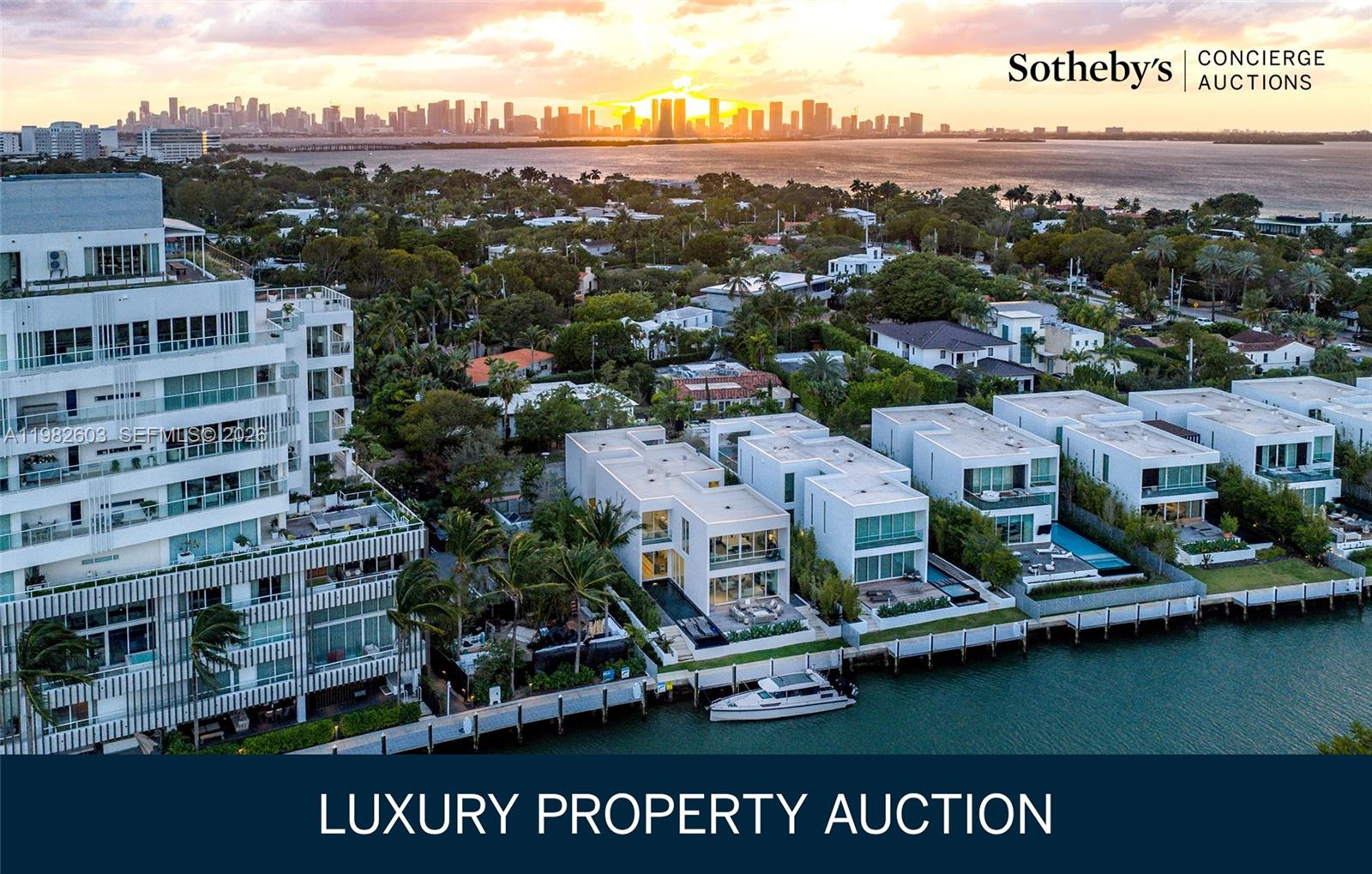 LUXURY PROPERTY AUCTION: 23 APRIL–7 MAY.Accepting Starting Bids Through 22 April.Starting Bids Expected Between $4M–$6.5M.One of only eight, this fully furnished two-story waterfront villa at The Ritz-Carlton Residences, Miami Beach represents an unparalleled convergence of private residential living and five-star hospitality. Designed by Piero Lissoni and elegantly appointed with furnishings from Poltrona Frau, the residence commands Surprise Lake with direct access to Biscayne Bay, the Intracoastal Waterway, and the Atlantic Ocean via a private boat dock. Expansive walls of glass dissolve the boundary between interior and water, while lush landscaping and a two-car garage complete the estate experience. Residents enjoy the full complement of Ritz-Carlton amenities: rooftop pool with cabanas, spa, fitness center, meditation garden, art studio, billiard room, and dedicated concierge staff—all within one of Miami Beach's most prestigious addresses.