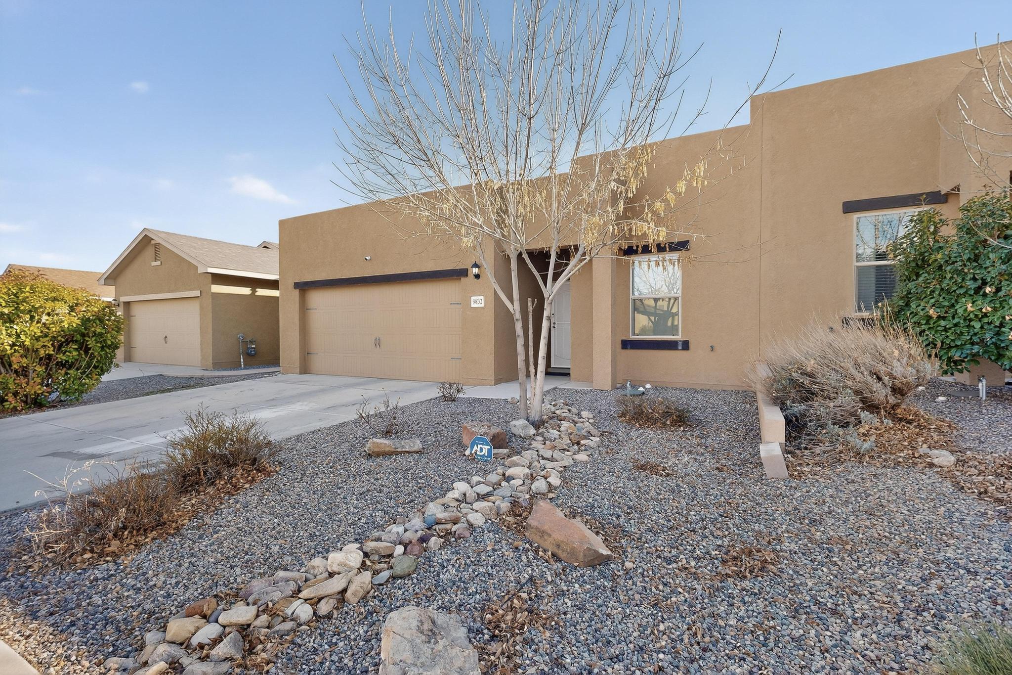 Fantastic, well-maintained townhome that truly shines! Enjoy 9' ceilings, refrigerated A/C, and skylights that flood the home with natural light. The bright, open floor plan features an inviting eat-in kitchen and a spacious living room--perfect for everyday living or entertaining. The oversized primary bedroom offers a walk-in closet, complemented by two full baths for added convenience. A two-car garage provides ample storage, and the backyard is a blank slate ready for your personal touch. This one is a must-see!