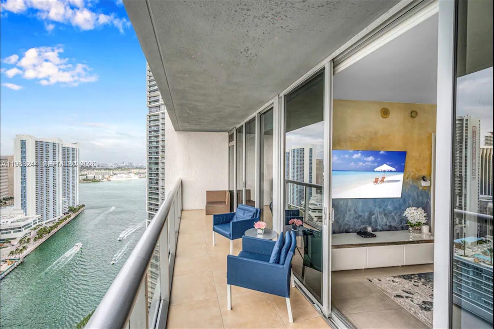 AIRBNB FRIENDLY INVESTMENT PROPERTY!! MAKE 100K A YEAR IN INCOME FROM THIS WATERFRONT UNIT FACING BRICKELL RIVER, BAY AND ASTON MARTIN!