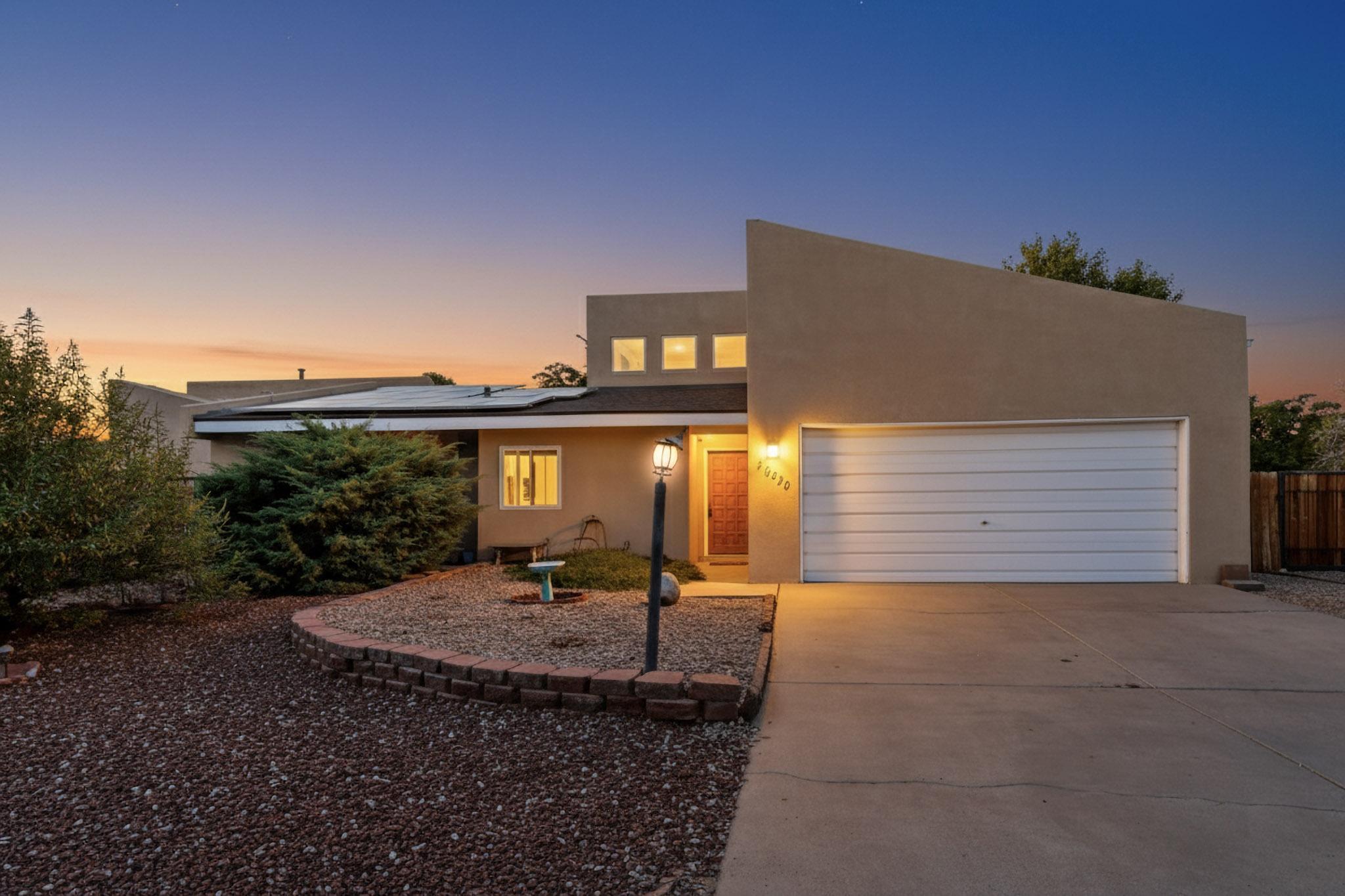 OWNER TO OWNER FINANCING!!! Welcome to this stunning 4 bedroom 2 bathroom property that offers 2,106 sq ft of thoughtfully designed living space in one of the most desirable neighborhoods in Rio Rancho. This home features REFRIGERATED AIR, Central air Heating, water heater installed 2023, NEWER roof TPO with a TRANSFERABLE WARRANTY. The Solar System will be PAYED OFF by seller for new buyer! NO POLYBUTYLENE. Conveniently located close to restaurants, shopping centers and schools. Come and take a tour of this beautiful home today!