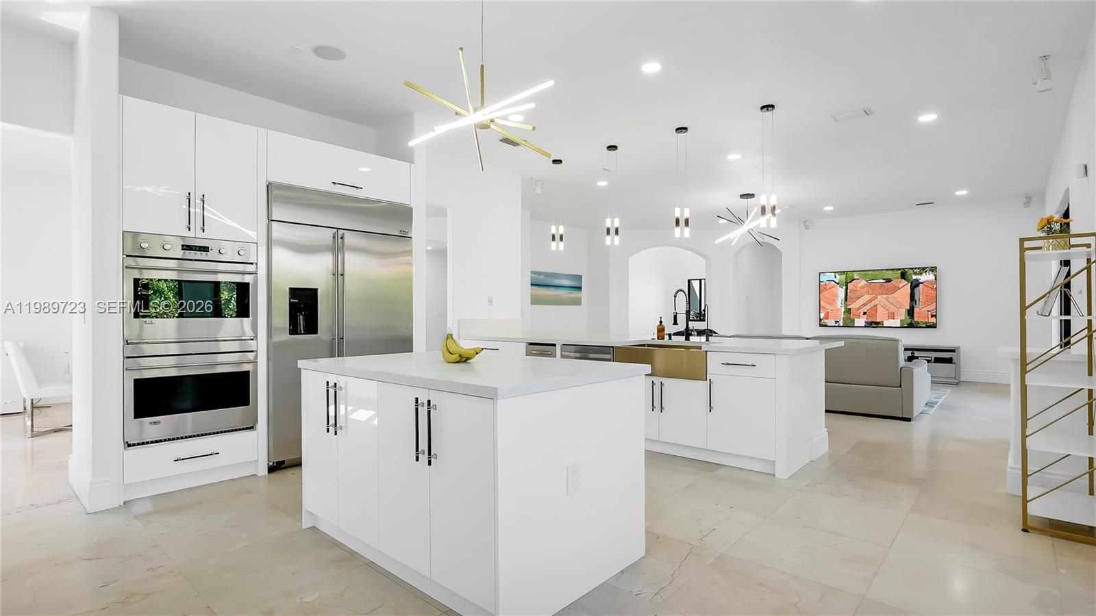 2% SELLER CREDIT — UP TO $30,000 BACK TO BUYER AT CLOSING. Comprehensively reimagined in 2026, this 4,717 SF, 5BD/4BA home is one of Cutler Cay's largest floor plans — and photos simply don't capture what awaits inside. Schedule your private tour to experience it.Original marble floors, soaring ceilings, and a grand staircase set an unforgettable first impression. Bright, open living spaces bathed in natural light are elevated by statement chandeliers and fresh paint throughout. The chef's kitchen impresses with premium quartz countertops, matching backsplash, and custom high-gloss soft-close cabinetry.The primary suite is a true sanctuary — a spacious private retreat with dual walk-in closets and a spa-inspired ensuite bath designed to indulge. Think hotel-like finishes, a generous soaking experience. All four bathrooms refreshed in 2026 with designer-inspired finishes throughout. Cutler Cay delivers resort living: saltwater pools, jacuzzi, state-of-the-art gym, sauna, steam room, tennis, pickleball, basketball courts, food truck nights and seasonal events. HOA includes cable, internet, 24/7 guard-gated security and lawn care.Private showings by appointment.