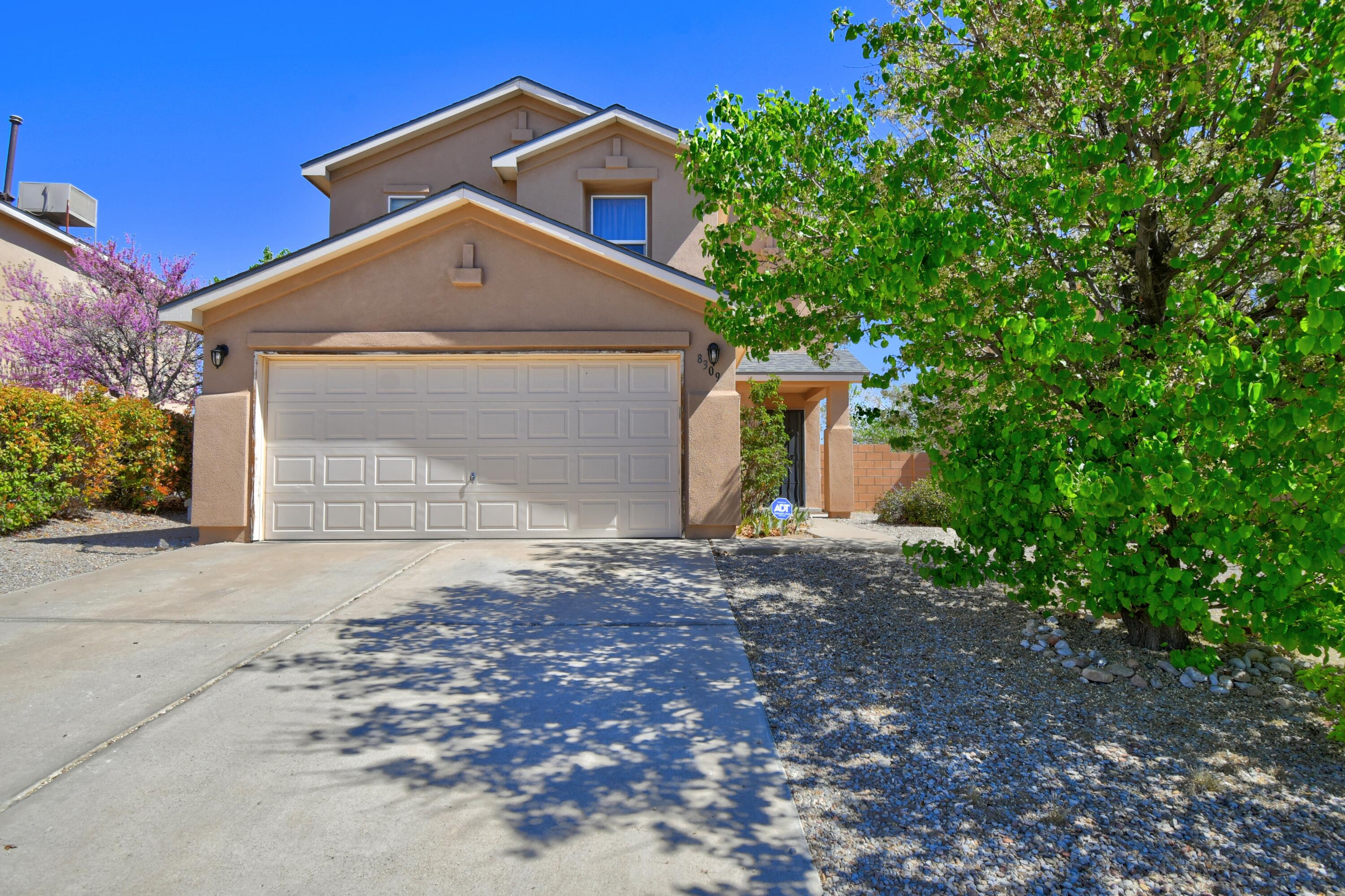 Make this your next home! Welcome to this inviting home tucked away on a quiet cul-de-sac in the Tierra Oeste subdivision in Northwest Albuquerque. Inside you'll find a comfortable layout with a spacious living area, open kitchen, and all bedrooms located upstairs. Step outside to enjoy the extended covered patio, creating the perfect space to relax, entertain, or enjoy the New Mexico evenings. Conveniently located near Unser, I-40, shopping, and restaurants, this home offers both comfort and convenience in a great location.