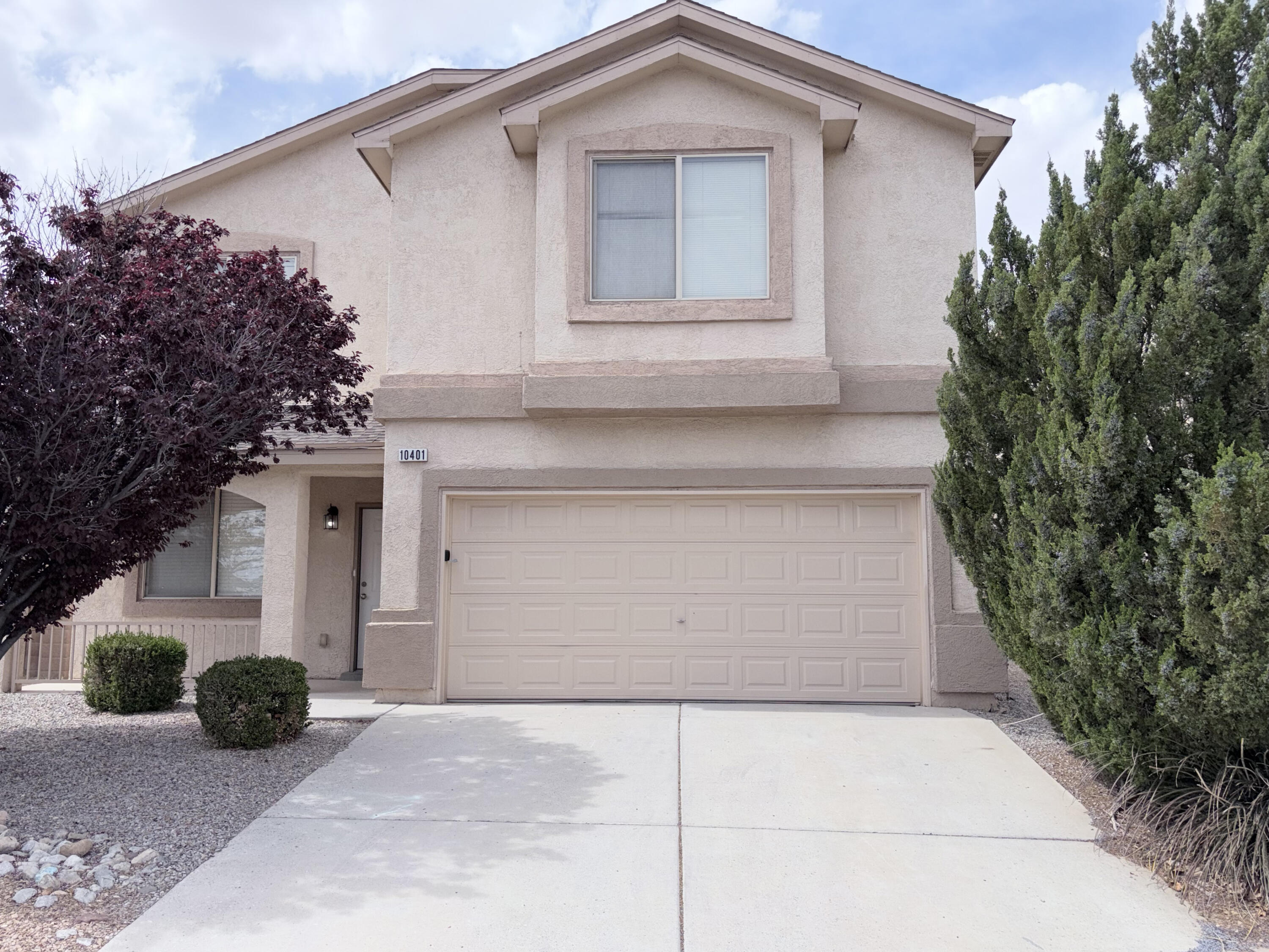 Located on a quiet cul-de-sac in Ventana Ranch West, this 3-bedroom, 2.5-bath home offers generous space & flexibility throughout. The oversized primary suite provides a comfortable retreat with beautiful Sandia Mountain views and plenty of room to unwind. The upstairs loft adds versatility as a third living area, office, or media room. A spacious living room welcomes you in, while the open kitchen, dining, & family room create a natural flow for both everyday living and entertaining. The kitchen features ample cabinet storage, a functional layout, and generous workspace. Step outside to a covered patio perfect for relaxing, and enjoy the added convenience of an attached 2-car garage. Schedule your showing now--homes like this don't come up often.Some photos have been virtually staged.