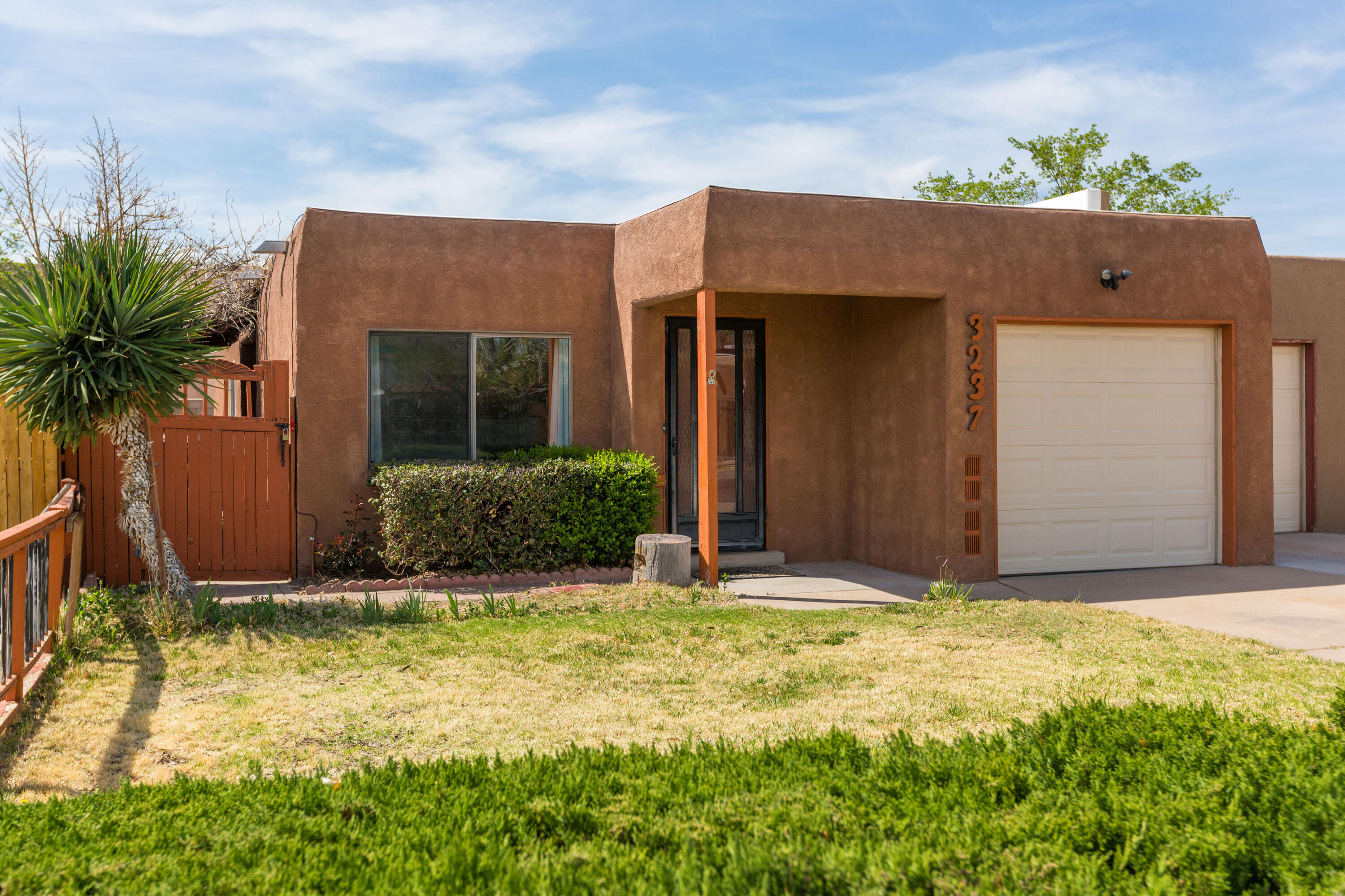 Conveniently located single story townhome.  No HOA! This was a very happy, well loved home for the owner for many years. Now, its your turn! TPO roof.  Thermal windows.  New carpet.  Sweet yards front and back and a shed.  Kitchen open to eating area which has patio access. 3 bedrooms .  Primary bedroom has 3/4 private bath.   1 car garage.  Home is all electric.   No natural gas present.   For simplicity, Seller's desire to sell the home ''as is''.  Home is fairly priced with this in mind. Owners are not aware of any major issues. Brokers, see LOSO