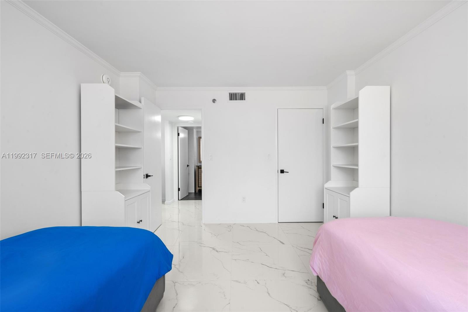 Spacious living room with panoramic views at 210 174th St - Condo in Sunny Isles Beach