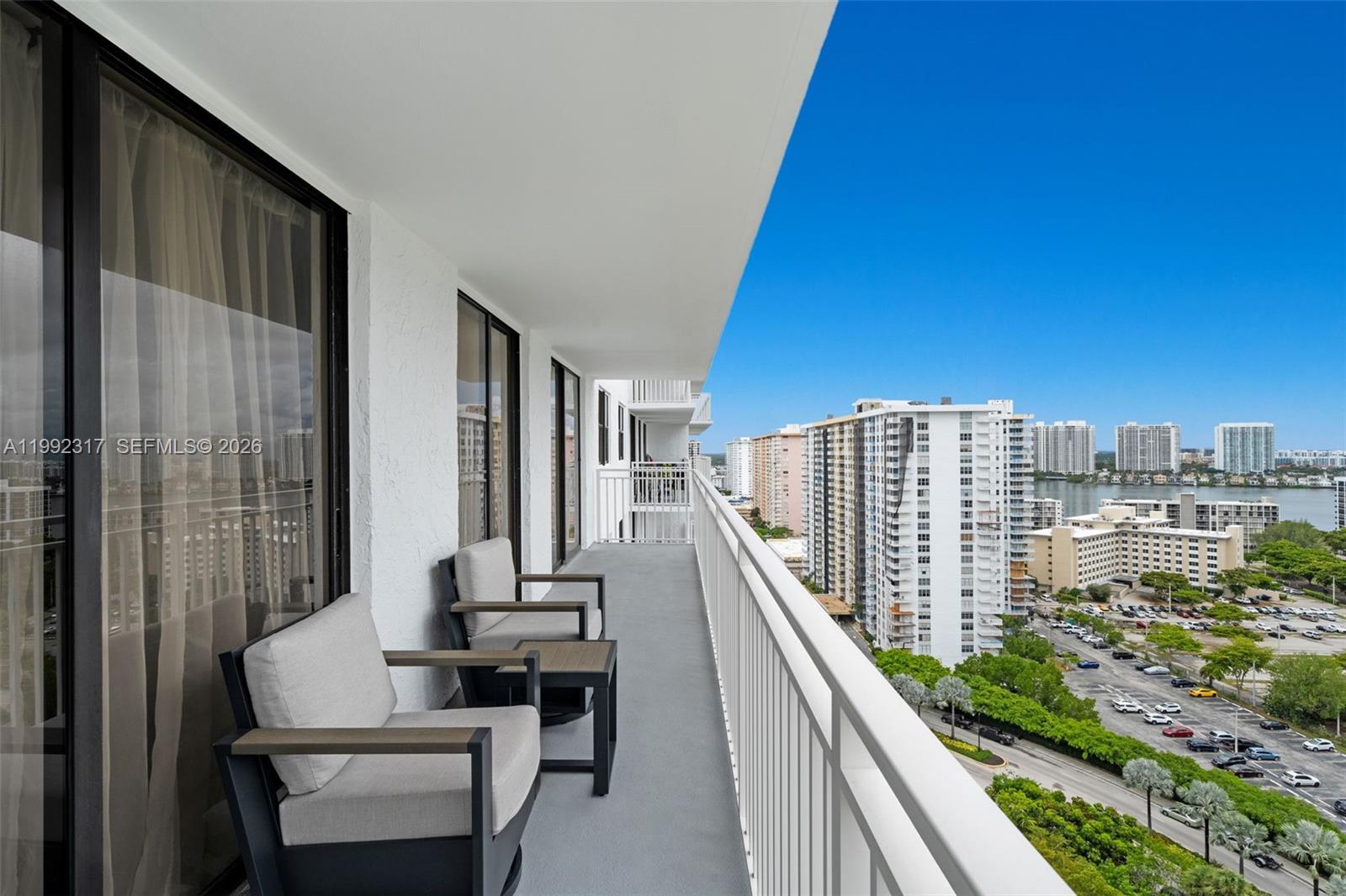 Breathtaking views from multiple rooms at 210 174th St - Condo in Sunny Isles Beach
