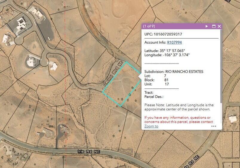 Photo 1 of Land for sale at 5800 Epazote Rd Ne, Rio Rancho, NM 87144 | MLS# 1100867 | Listing updated on 2026-09-18