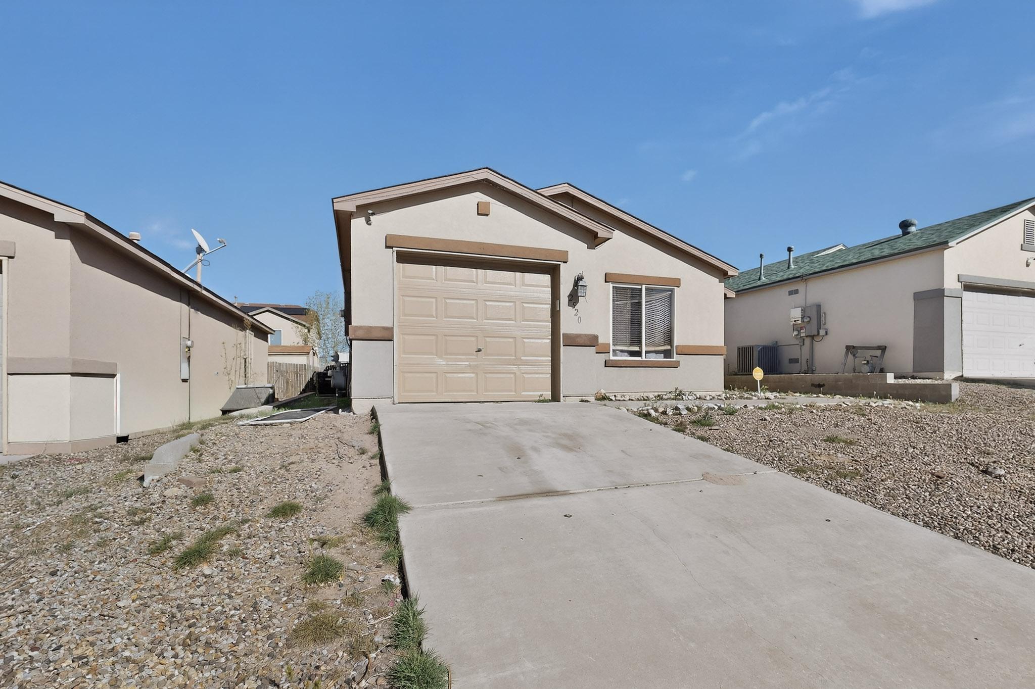 Great Open Floor plan.  2 bedrooms, possible 3 or an office.  Master has a large walk in closet.  New paint through out.  Refrigerated Air and Paid off Solar.  A must see. Possible investment property.  Schedule a showing because this one won't last.