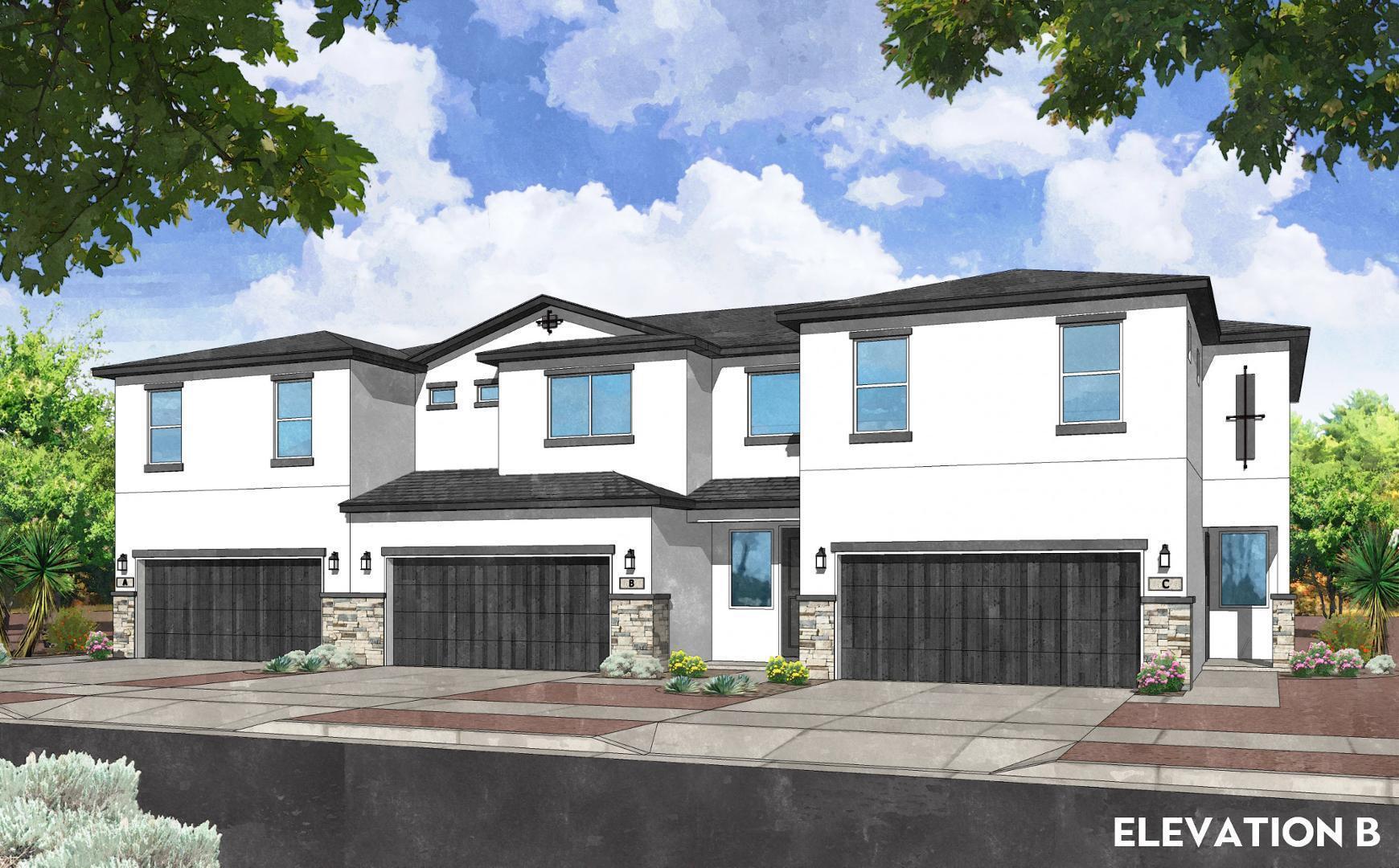 Discover enhanced space & versatility in this brand-new, 2-story attached home. As the spacious middle unit this residence offers an expanded 1,915 sq. ft. layout, perfect for those who desire a bit more room to breathe. Enjoy a significantly larger living and dining area, creating an open-concept flow, perfect for hosting gatherings. The second floor features a bonus loft space, the perfect footprint for a home office, gaming zone, or secondary media room. The kitchen is a chef's delight with granite countertops, stainless steel appliances. NM Build Green Gold Certified for energy-savings. Gravel-scaped backyard offers a clean, modern aesthetic with minimal upkeep. Centrally located with easy access to Unser. This is an excellent choice for a growing family or investment.