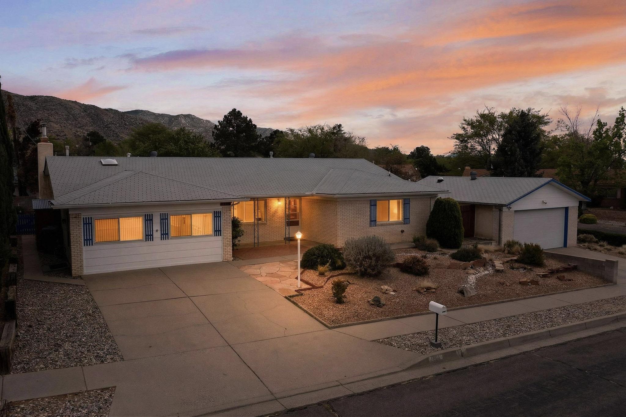 Welcome to this exceptional home in the highly sought-after Holiday Park neighborhood, perfectly positioned on a premium corner lot! This 3-bedroom, 2-bath property offers the ideal blend of space, versatility, & modern comfort. Stay cool in the summer with refrigerated A/C & enjoy an abundance of storage throughout. The standout feature is a massive 19' x 17' bonus room-perfect for a home office, studio, gym, or hobby space to fit your lifestyle. Car enthusiasts, hobbyists, or anyone needing extra workspace will love the oversized 2-car detached garage, complete with CAT 6 wiring to the home for high-speed connectivity.Step into your private backyard oasis, beautifully landscaped with mature fruit trees & multiple storage sheds-offering both charm and functionality.