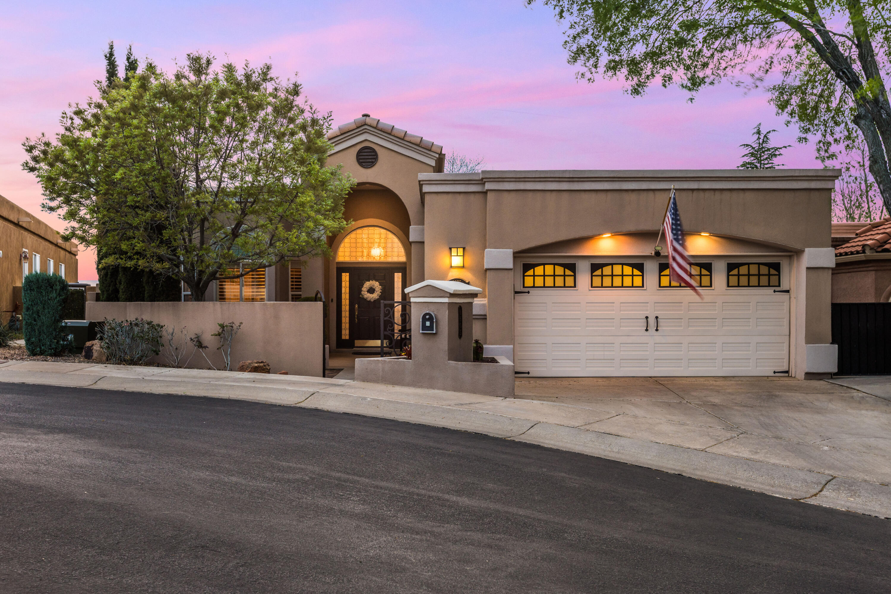 Welcome to this beautifully updated single-story home in the highly sought-after Tanoan West community. Thoughtfully designed and impeccably maintained, this residence offers a seamless blend of comfort, style, and modern upgrades. A bright, open floor plan featuring spacious living areas, elegant finishes, and abundant natural light throughout. The updated kitchen is a true centerpiece, showcasing sleek countertops, contemporary cabinetry, and quality appliances--perfect for both everyday living and entertaining. The primary suite provides a peaceful retreat with a well-appointed en-suite bath and generous closet space, while additional bedrooms offer flexibility for guests, a home office, or hobbies. Outside, enjoy a private yard with room to relax or entertain.  Refrigerated air!