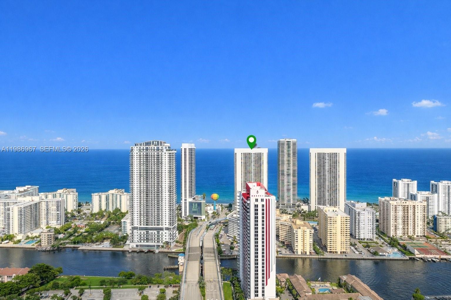 Rear opportunity to acquire this Spectacular Upper Penthouse residence at Beach Club Hallandale. Offering breathtaking, unobstructed panoramic views of the Atlantic Ocean, Intracoastal.  Experience stunning sunrises and the serene glow of the moon reflecting over the ocean. This highly desirable flow-through layout is surrounded by floor-to-ceiling glass and expansive wraparound terraces, capturing both sunrise and sunset exposures.The residence features a beautifully designed open-concept living and dining area with abundant natural light and seamless indoor-outdoor living. A modern chef’s kitchen showcases sleek cabinetry, subzero and wolf appliances, an oversized island, wet bar with a built-in temperature controlled wine chiller. Ideal for entertaining.  The spacious primary suite offers direct ocean views, private terrace access, and a tranquil, resort-style ambiance. Guest quarters are generously sized providing comfort and privacy for family or guests.Elegant finishes throughout include marble flooring in main living areas, plush carpeting in bedrooms. This residence is thoughtfully designed for both everyday living and luxury entertaining. Located in the prestigious Beach Club, residents enjoy world-class amenities including full-service concierge, valet, state-of-the-art fitness center, spa, multiple pools, and direct oceanfront beach access.A rare opportunity to own a true penthouse in one of South Florida’s premier oceanfront communities.