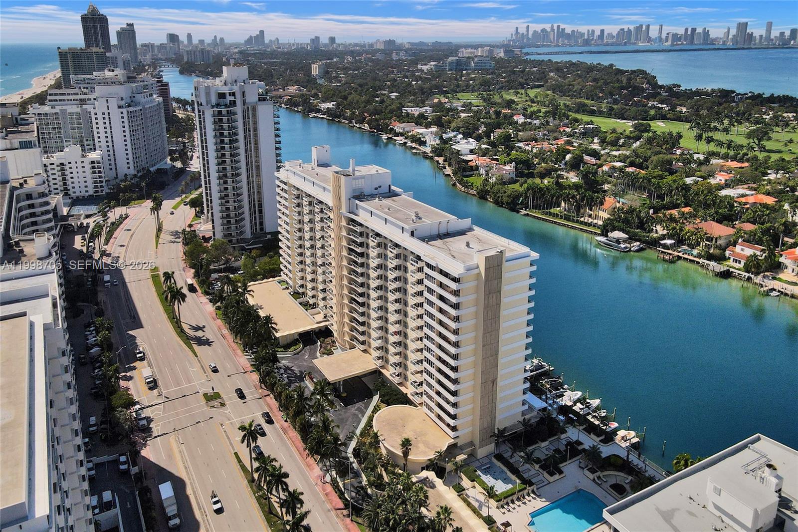 Spacious 2 bed 2 bath residence at 5600 Collins offering 1,190 sqft on Miami Beach’s Millionaire’s Row. Well designed layout with Brazilian cherry wood floors, a modern kitchen with granite countertops and stainless steel appliances, and in unit washer and dryer. Impact windows in the bedrooms and a large private balcony provide comfort and everyday functionality.Full service waterfront building with marina access, heated pool, fitness center, spa, on site restaurant, and recently updated lobby. Maintenance includes cable, internet, water, and air conditioning.Pet friendly building with flexible rental policy allowing short term leases. Ideal for end users, second home buyers, or investors.Prime location directly across from the beach with easy access to the boardwalk.