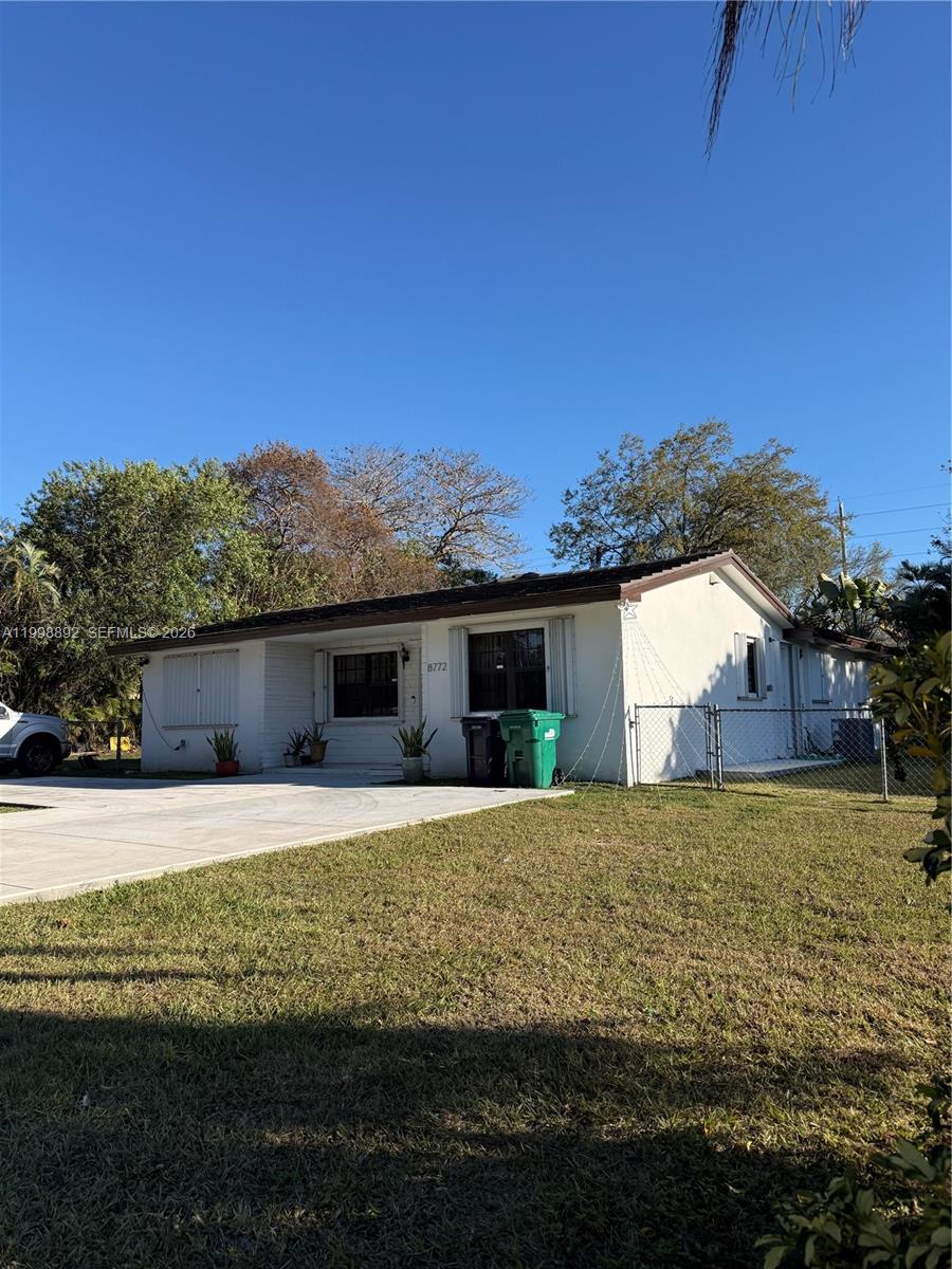Beautifully renovated 4-bedroom home on an oversized 18,000 SF lot in the heart of North Palmetto Bay! This move-in-ready residence offers the perfect blend of style, space, and South Florida lifestyle living.Step inside to a bright, modern interior featuring spacious living areas, elegant porcelain tile flooring, and a stunning updated kitchen with a large center island—perfect for entertaining, family gatherings, meal prep, or casual dining. Nearly new appliances, including washer and dryer, provide convenience and peace of mind. Outside is where this property truly separates itself from the competition: an expansive private backyard with endless possibilities, plus rare side access with ample room for a boat, RV, or trailer.. The circular concrete driveway adds curb appeal and makes daily parking effortless. Sewer lines have been replaced with PVC plumbing.Nearby entertainment include The Falls shopping mall and Dadeland Mall. Easy commute to South Miami, South Coral Gables, and Coconut Grove. Nearby hospitals are Jackson South Community Hospital, Baptist Hospital, and South Miami Hospital.Located in one of North Palmetto Bay’s most desirable residential neighborhoods, close to excellent public and private schools. This home offers generous outdoor space, privacy, and functionality that is hard to find in comparable rentals at this price point. Available May 1st.