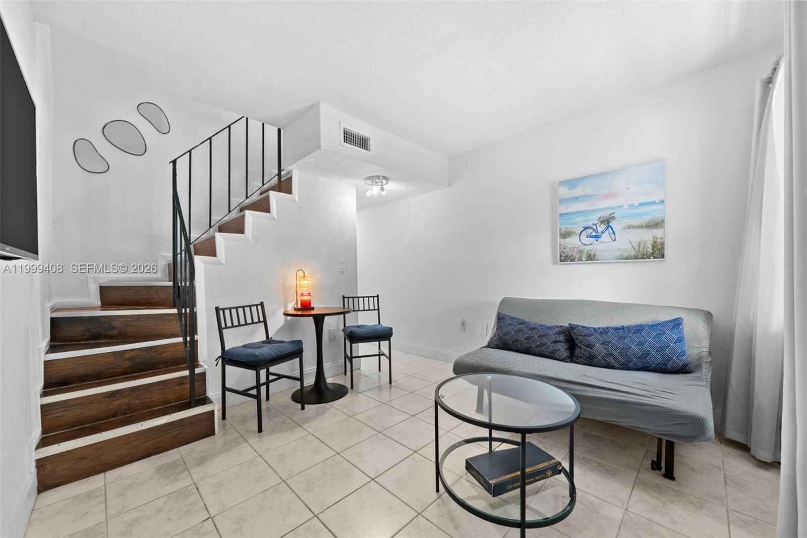 Amazing 2/1.5 Townhouse located in a classic two-story building. Situated on the second floor, the home features an open-concept layout with a cozy living area that flows seamlessly into a fully remodeled kitchen, complete with stainless steel appliances and quartz countertops. Both the kitchen and bathrooms have been completely updated, offering a clean, modern feel. On the first floor, you’ll also find a convenient half bathroom, a private storage area, and access to a small balcony overlooking the back of the building. Upstairs, the two bedrooms provide comfortable living space along with the main full bathroom. The property includes one assigned parking space for added convenience. Ideally located, with walking distance to supermarkets, shops, restaurants, Brickell Avenue, Brickell City Centre, the Miami Riverfront, and Brickell Key. Positioned between West Brickell and Little Havana, two rapidly evolving and up-and-coming areas; this unit offers a fantastic blend of location, functionality, modern appeal and value! By appointment, 24 hours' notice. CASH DEALS ONLY.