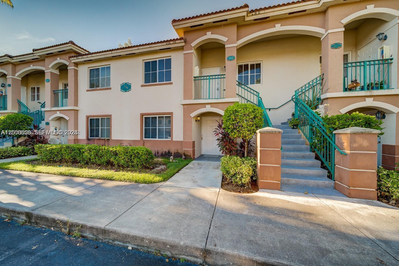 Association has reserves! Updated 2 bedroom 2 bathroom apartment on the first floor of the fully gated and secured community of Venetia Gardens in Homestead. Unit comes with a a large, private storage just outside the front door. Kitchen comes with stainless steel appliances. Beautiful tile throughout (no carpet!).The home features a large walk-in-closet, an en-suite bathroom, WASHER/DRYER in unit, patio access, and plenty of parking! This property is great as a primary occupancy or an investment as the rental comps in the area are strong.