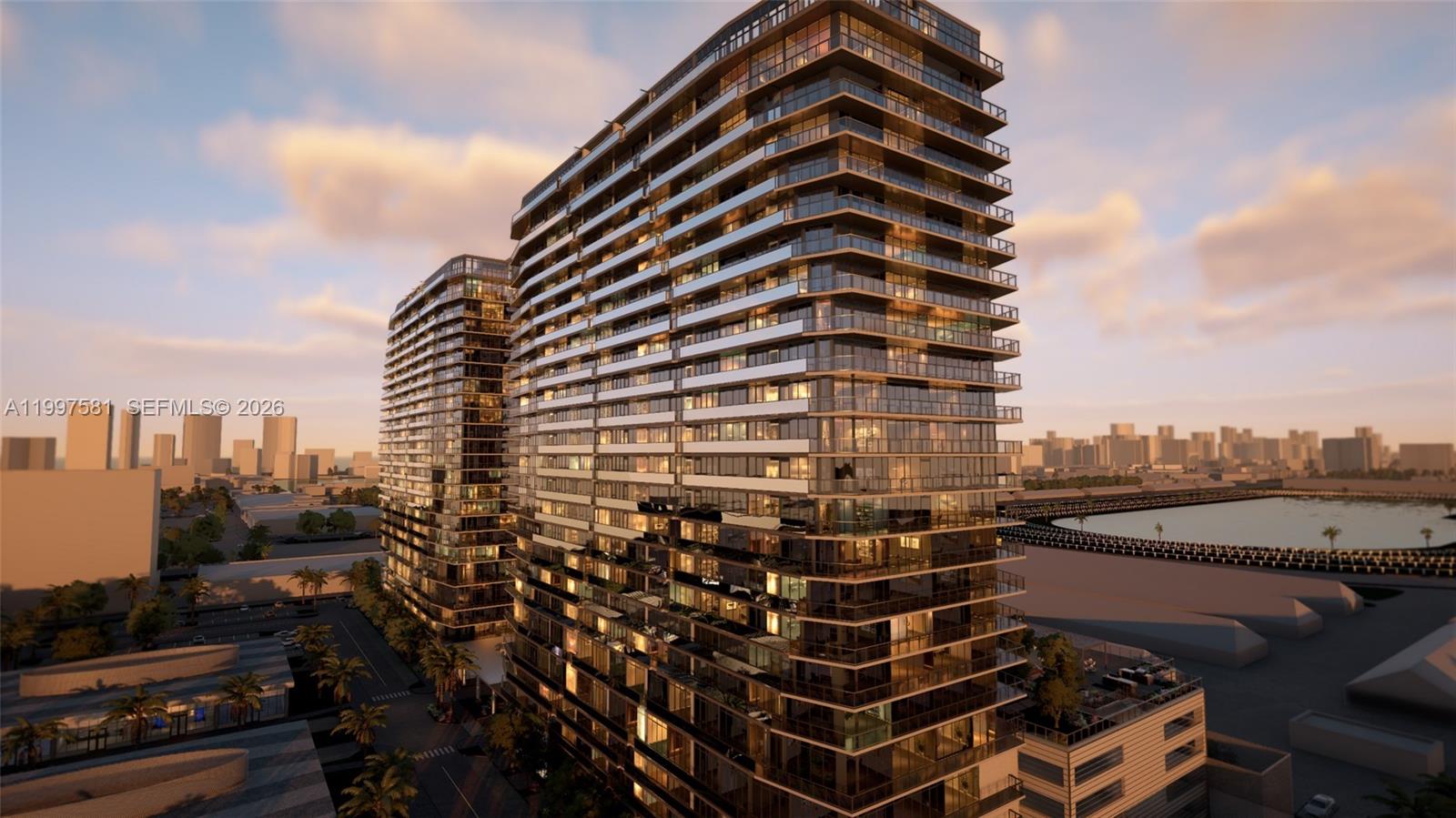 Residence 1508 is a rare flow-through corner unit featuring 3 bedrooms, 3.5 bathrooms, and dual exposures to the North and South. This light-filled residence offers an open-concept living and dining area, a chef’s kitchen with an oversized island, and a desirable split-bedroom layout anchored by a spacious primary suite. Floor-to-ceiling windows throughout flood the home with natural light and create seamless indoor-outdoor living with a wrap-around expansive terrace. Enjoy panoramic views in both directions: from the Atlantic Ocean, Port Everglades, Fort Lauderdale skyline, and the iconic Guitar Hotel to the North, to the dramatic skyline of Aventura and Sunny Isles, the Gulfstream Park racetrack, and the Miami skyline to the South. A bright, airy residence designed for both everyday living and elevated entertaining.