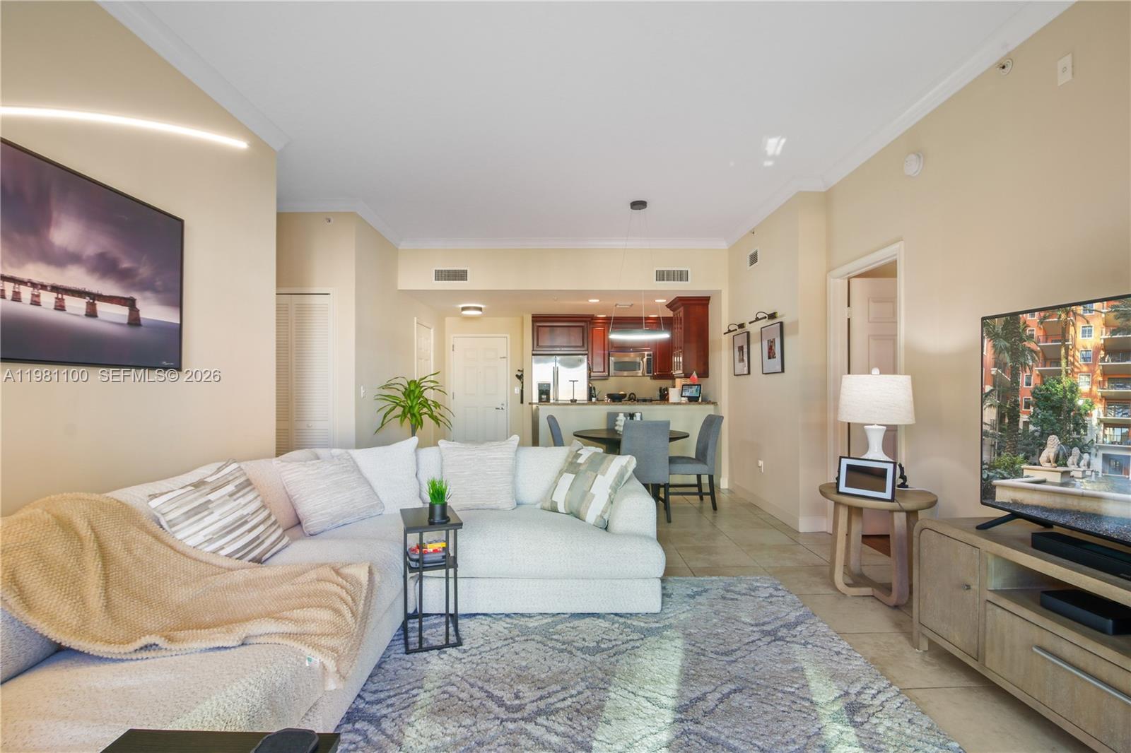 Located in the heart of Coral Gables, 100 Andalusia Ave #708 offers an exceptional walkable lifestyle just steps from Miracle Mile’s premier dining, boutiques, cafés, and business district.This 2-bedroom, 2.5-bath residence features a thoughtfully designed split floor plan with two generously sized en-suite bedrooms and a guest powder room. The layout offers both comfort and privacy, complemented by the convenience of an in-unit washer and dryer.A private balcony overlooks the building’s landscaped courtyard and fountain, providing a tranquil, interior-facing setting. The residence is ideally positioned within the building, offering a quiet and desirable setting.Set within a boutique-style building in one of Coral Gables’ most sought-after locations, just minutes from Merrick Park, the University of Miami, major thoroughfares, and Miami International Airport.