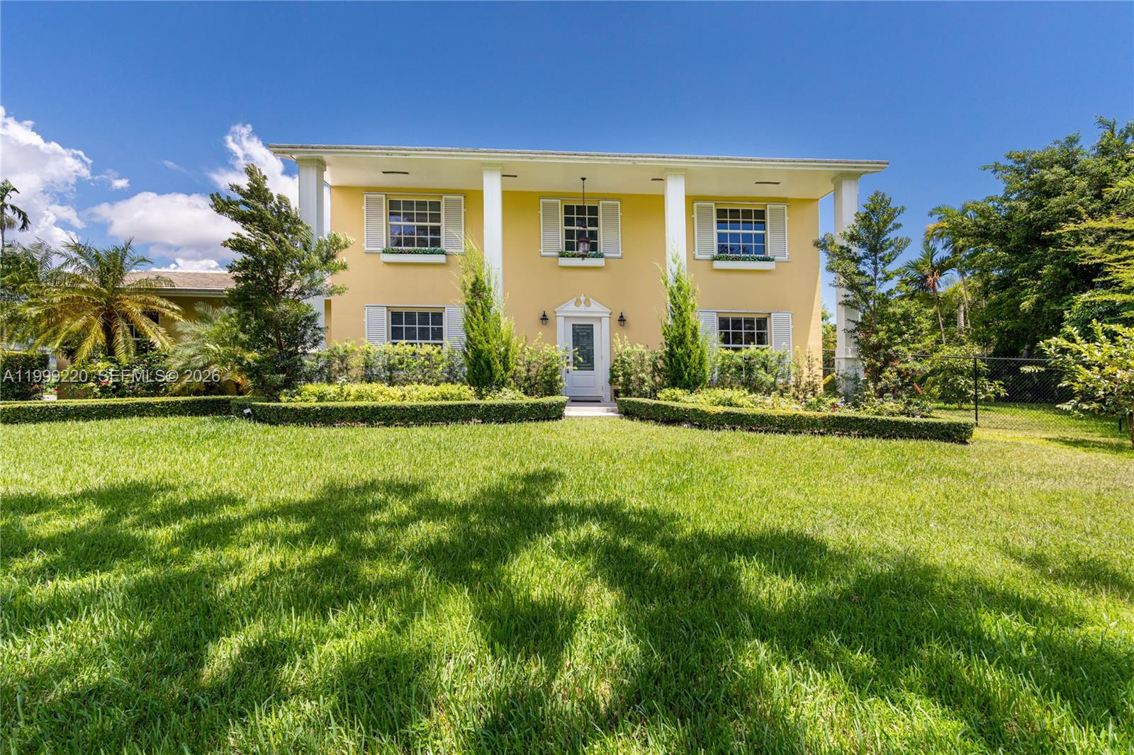 Incredible rental opportunity in the heart of Pinecrest, one of Miami’s most desirable neighborhoods. Situated on a quiet street and a spacious 20,932 sq. ft. corner lot bordered by a canal, this charming Colonial-style estate features a lush backyard with an entertainment patio, pool, and mature fruit trees. The interior boasts natural white oak wood floors and immaculate architecture, creating a seamless indoor/outdoor living experience. Additionally, the gourmet eat-in kitchen is perfectly designed for both everyday living and elevated entertainment. Located in prestigious Pinecrest, this home offers access to top-rated schools, parks, and a strong sense of community. The property is conveniently located near Evelyn Greer Park, Pinecrest Gardens, The Falls, and major highways.