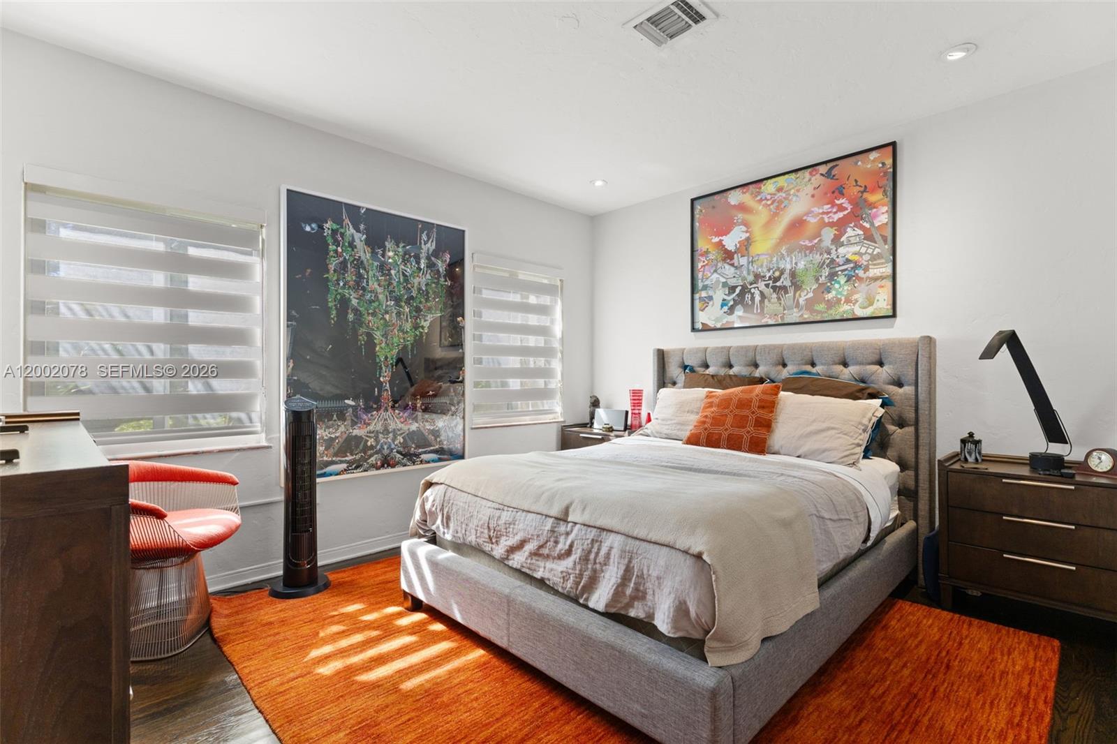 Elegant master bedroom retreat at 482 93rd St - Home in Miami Shores