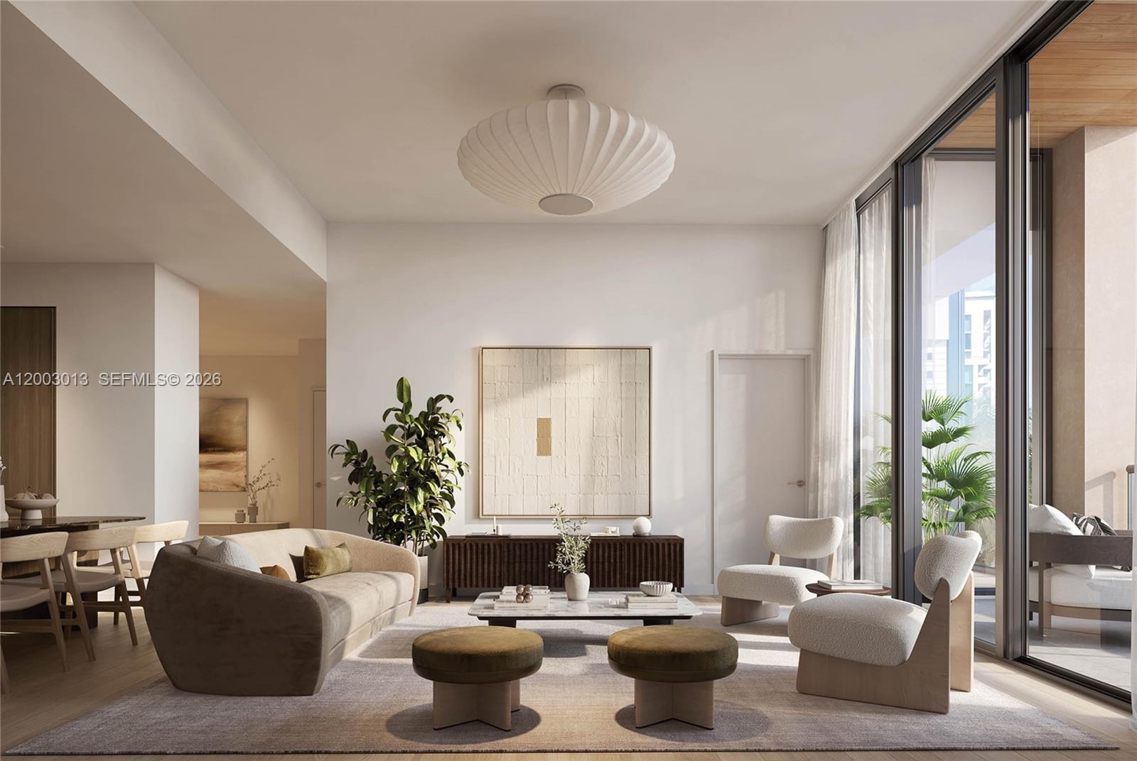 Experience elevated Coconut Grove living at The Well in Residence 04 South, a thoughtfully designed 2-bedroom + den, 2.5-bath pre-construction home blending wellness, luxury, & modern sophistication. Offering 1,539SF of refined interiors & a private 101 SF terrace, this residence features a split-bedroom layout for comfort and privacy. The primary suite includes a finished walk-in closet with integrated red light therapy & spa-inspired bath, while the secondary bedroom offers its own walk-in closet & en-suite bath with tub/shower combo. Designer kitchen with quartzite countertops & backsplash, custom Italkraft cabinetry, Sub-Zero, Wolf & ASKO appliances, built-in wine fridge, induction cooktop, Grohe faucet with filtered still & sparkling water, and advanced in-residence air filtration. Purchase includes two memberships to The Well Members Club, one assigned parking space, & one valet. On-site amenities include a fully attended rooftop amenity deck with pool, private cabanas, rooftop bar and restaurant, hot/cold plunges, outdoor gym, and pickleball court. Additional building amenities include THE WELL Club, a 13,000+ SF holistic wellness and fitness members club offering an extensive menu of treatments and experiences for the mind, body, and spirit. Additional on-site amenities include owners lounge, private dining room, additional gym, tea garden, children’s room, valet, and 24-hour security.Estimated delivery Q4 2028. Additional 1- to 4-bedroom residences available.