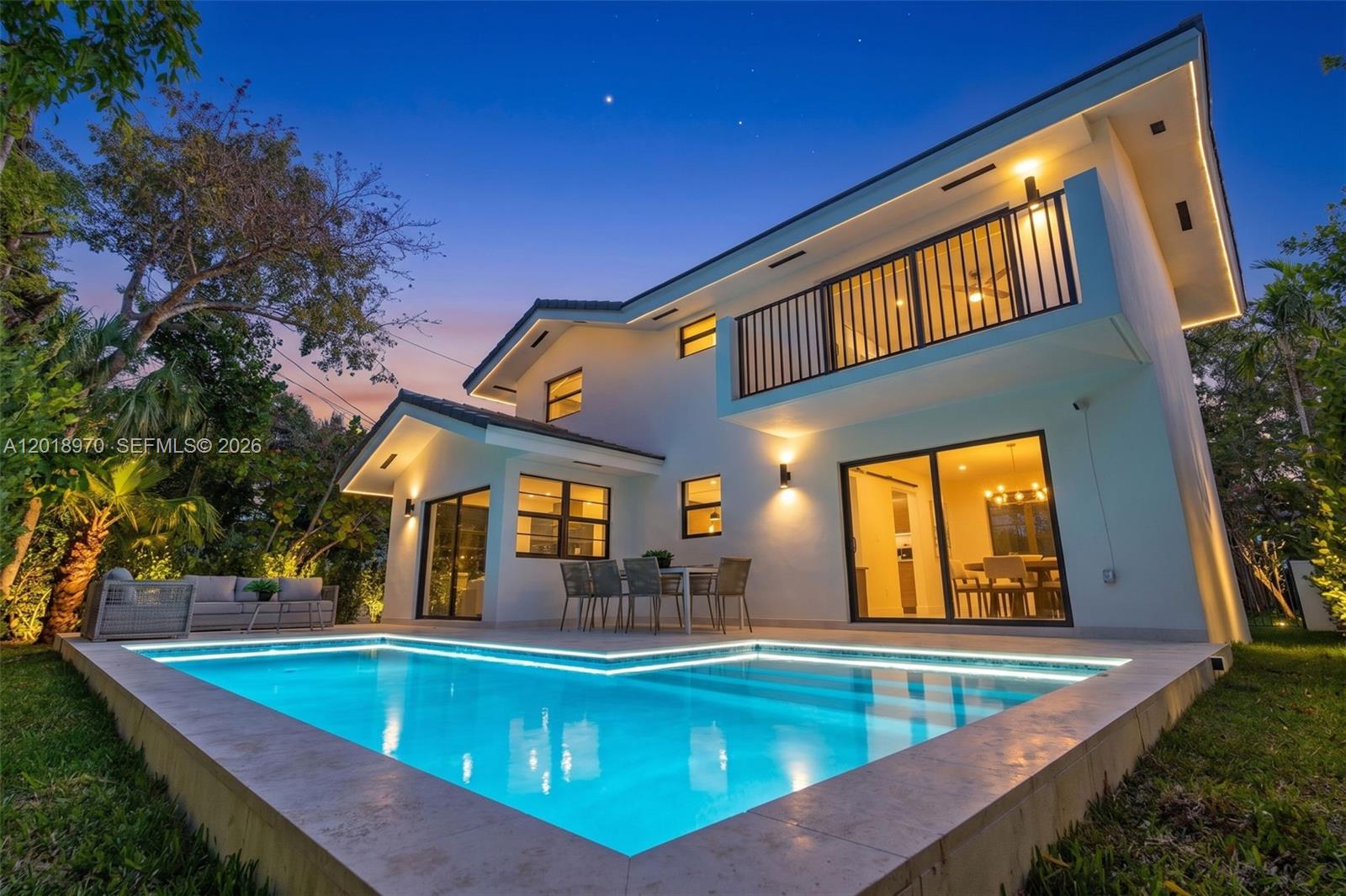 Fully Renovated Coral Gables Pool Home Just Steps from the University of Miami Experience modern living in this beautifully renovated 4-bedroom, 3-bathroom home located in one of Coral Gables’ most desirable and walkable neighborhoods. Just minutes from the University of Miami, this move-in ready residence offers the perfect blend of style, comfort, and location. This two-story home features a brand-new pool, new roof, impact windows and doors, and all-new appliances. The bright and open layout is filled with natural light, highlighted by stunning wood vaulted ceilings and a modern floating staircase that creates a striking architectural centerpiece. Designed for indoor-outdoor living, the spacious backyard and pool area are perfect for entertaining or relaxing in a private, lush setting. Situated on a beautiful tree-lined street near top-rated schools, parks, dining, and shopping. A rare opportunity to own a fully updated modern home in prime Coral Gables.