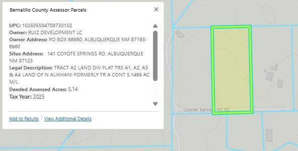 Photo 7 —  2 Lots Coyote Springs Road SE