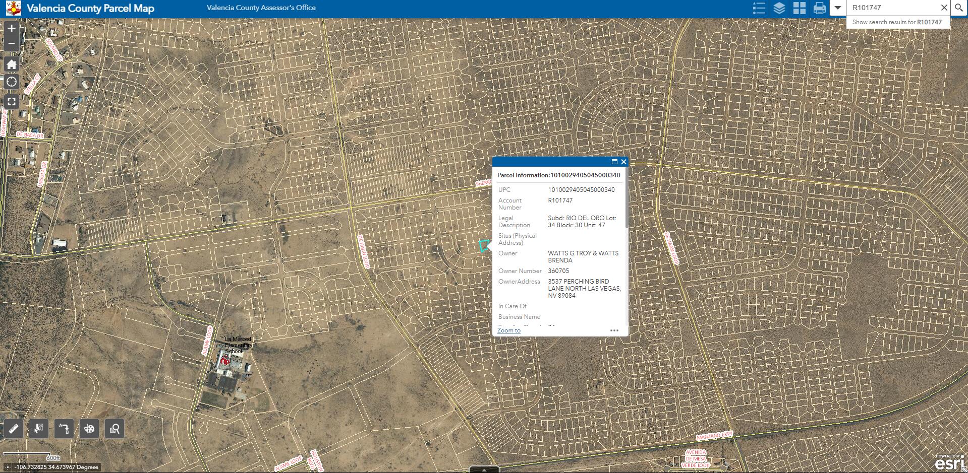  RIO DEL ORO Lot: 34 Block: 30