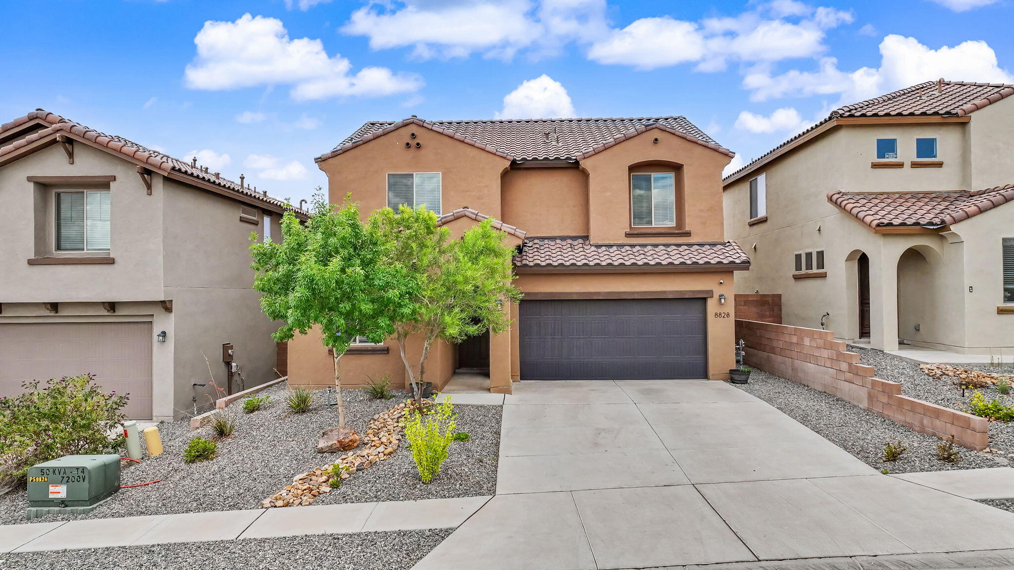 Discover modern living at its finest in this beautifully designed Pulte home, built in 2020 and located in the highly desirable Stormcloud subdivision. Offering 4 spacious bedrooms, 2.5 bathrooms, and a dedicated office that can easily serve as a 5th bedroom, this home provides the flexible floor plan today's buyers are looking for. The open-concept living area is perfect for entertaining, featuring a spacious kitchen with a large island, abundant cabinetry, and seamless flow into the dining and living spaces. Upstairs, you'll find generously sized bedrooms, including a relaxing primary suite with a private ensuite bath and walk-in closet. Step outside to enjoy the low-maintenance backyard, ideal for relaxing or hosting gatherings. Conveniently located near parks, walking trails, shopping, dining, and easy freeway access, this move-in-ready home combines modern comfort, thoughtful design, and an unbeatable location in one of Albuquerque's most sought-after Westside communities.