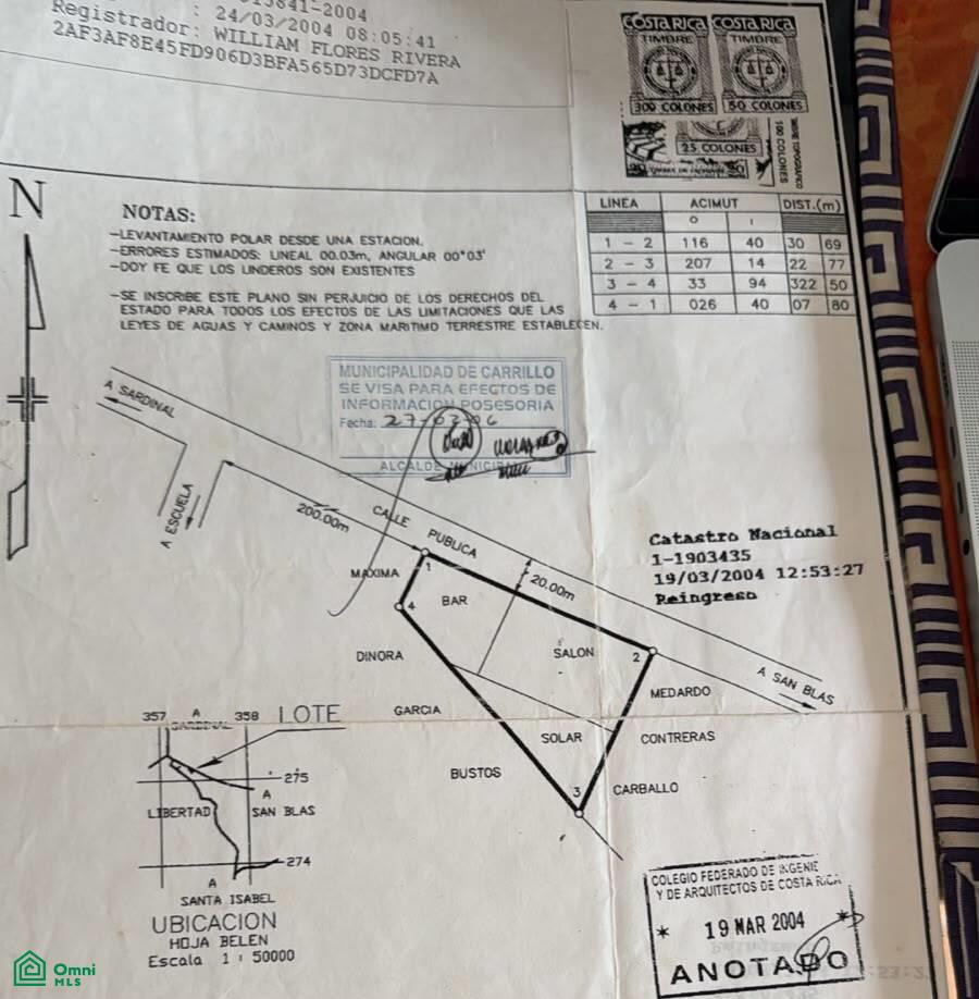 0 bed Land For Sale in Carrillo, Guanacaste - 1