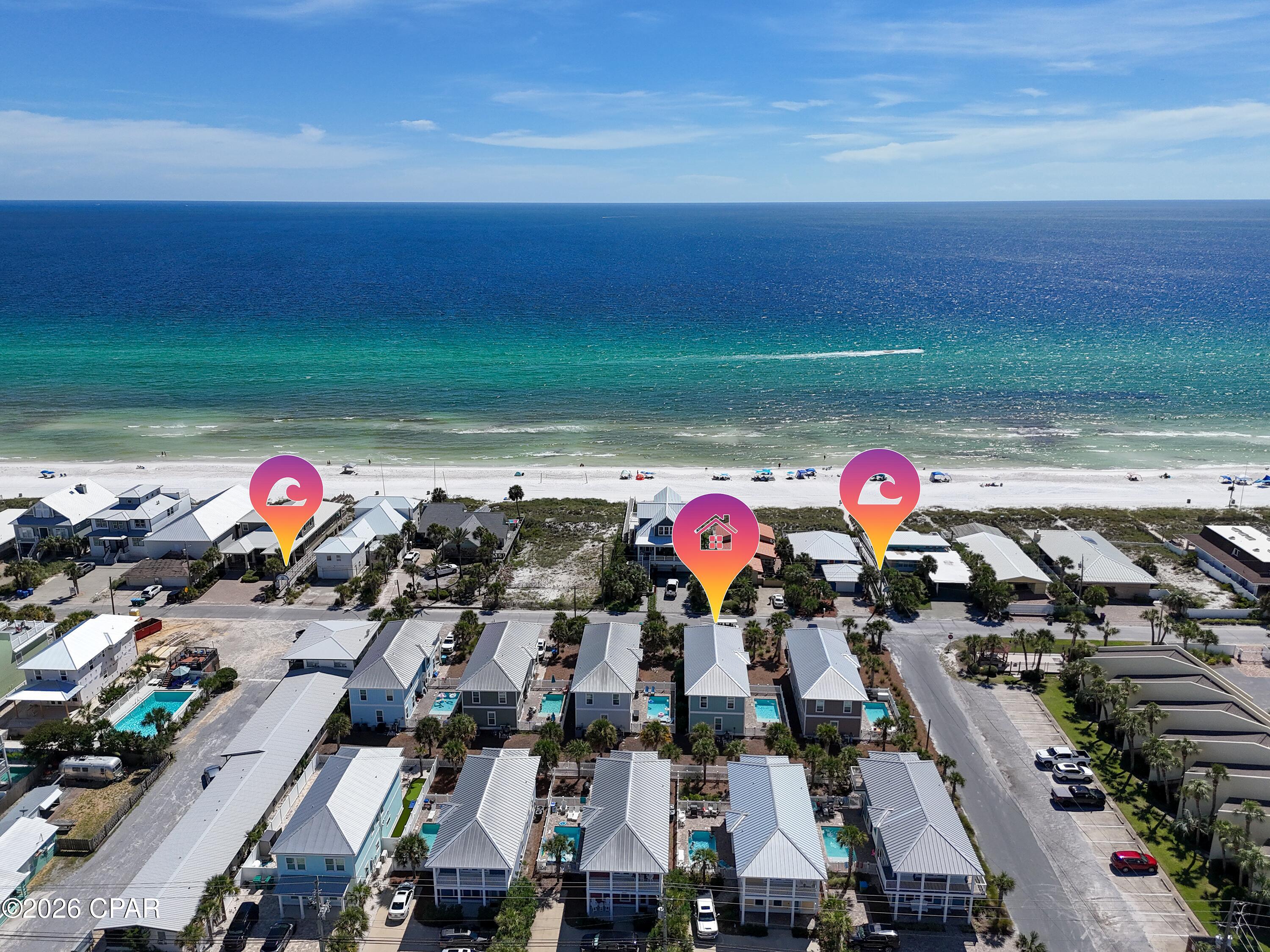 Gulf Lagoon Beach home at 5516 Gulf Drive, Panama City, FL 32408