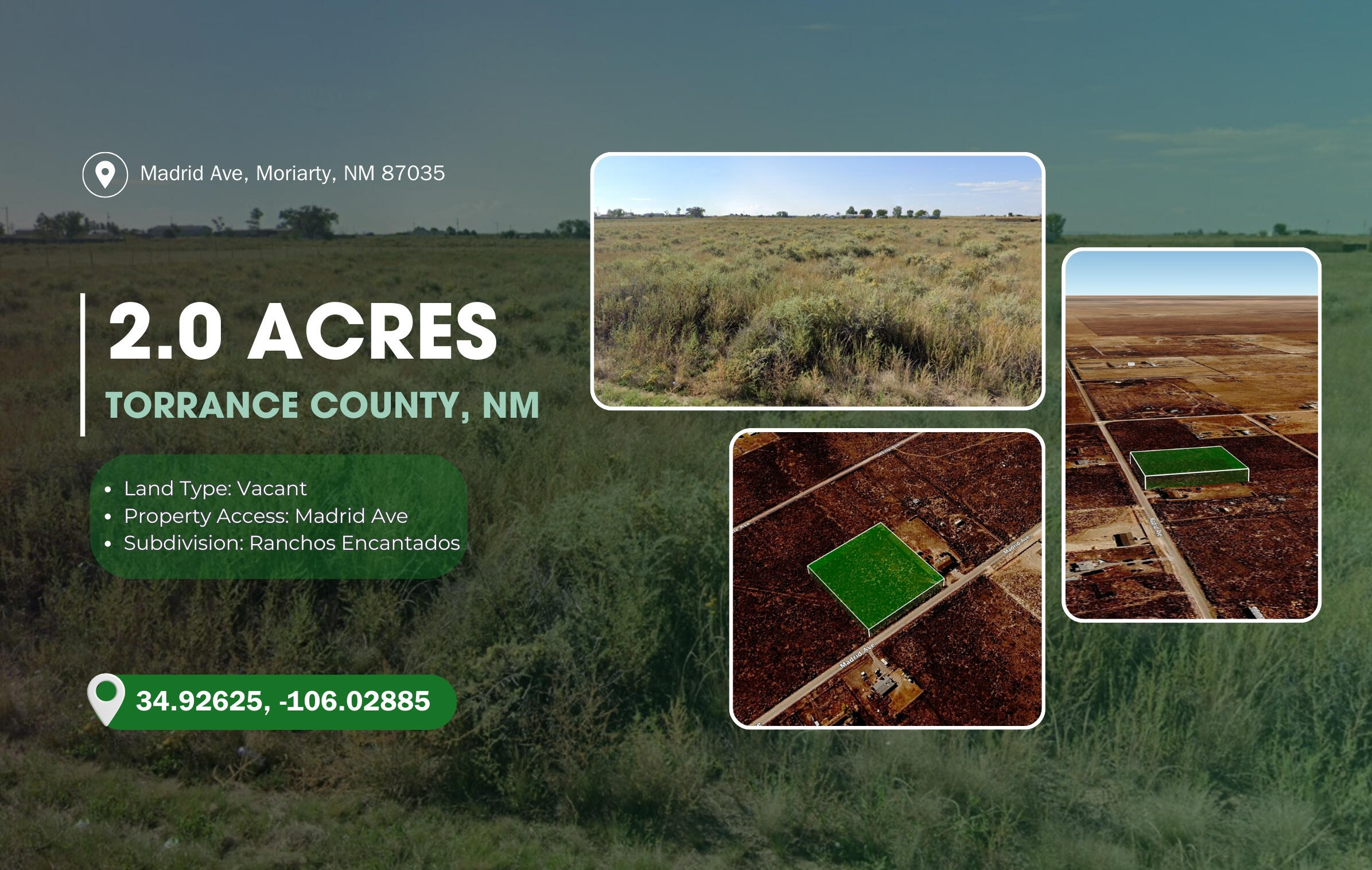 1st image of Lots 12&13 Madrid Ave, Mc Intosh, NM 87032 | MLS# 1109281
