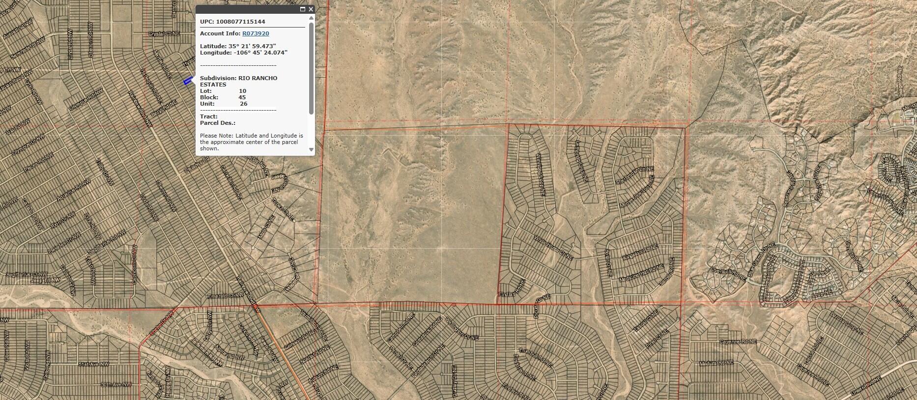 Photo 2 of Land for sale at Garland U26 B45 L10 St Sw #26, Rio Rancho, NM 87124 | MLS# 1110941 | Listing updated on 2026-09-14