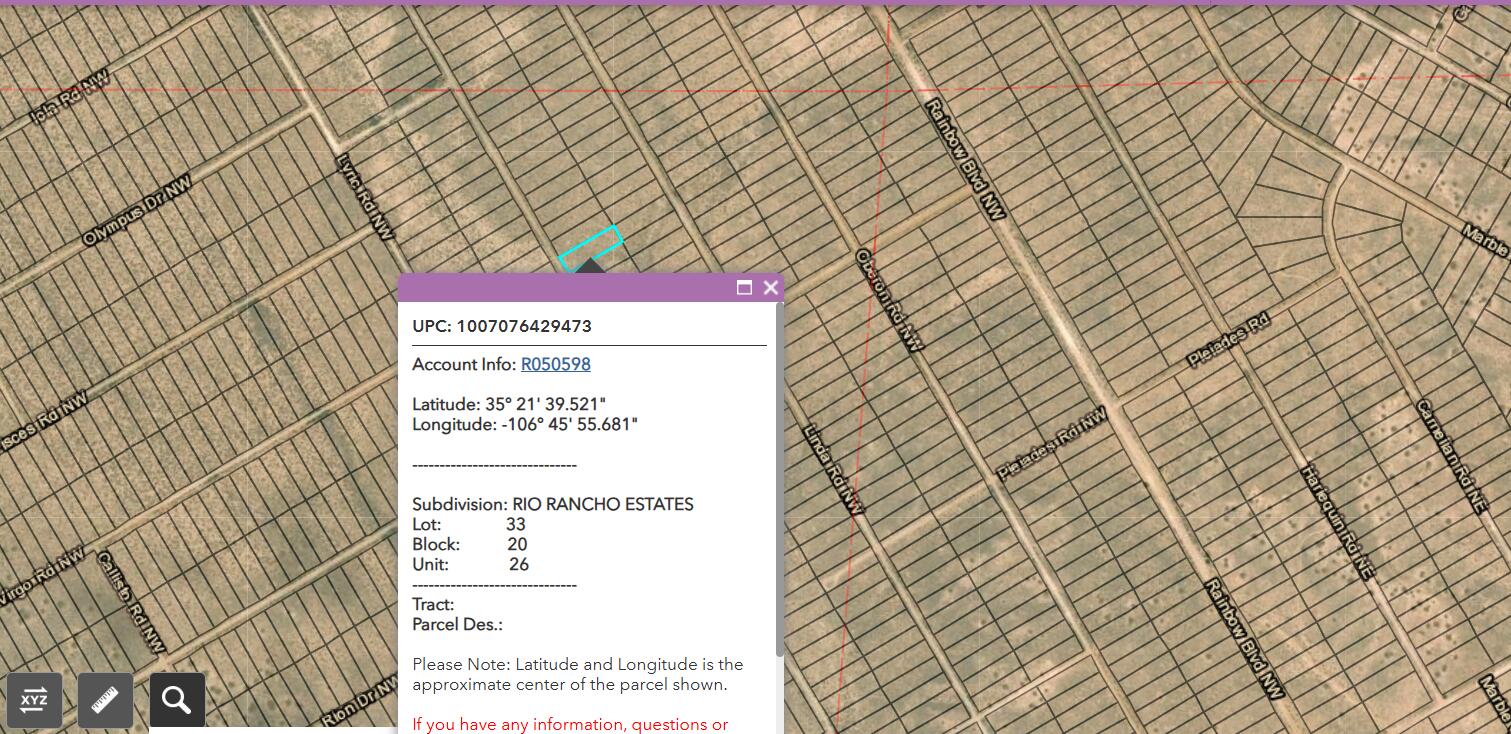 Photo 3 of Land for sale at Xxx Olympus Dr Nw #26, Rio Rancho, NM 87144 | MLS# 1111156 | Listing updated on 2026-09-18