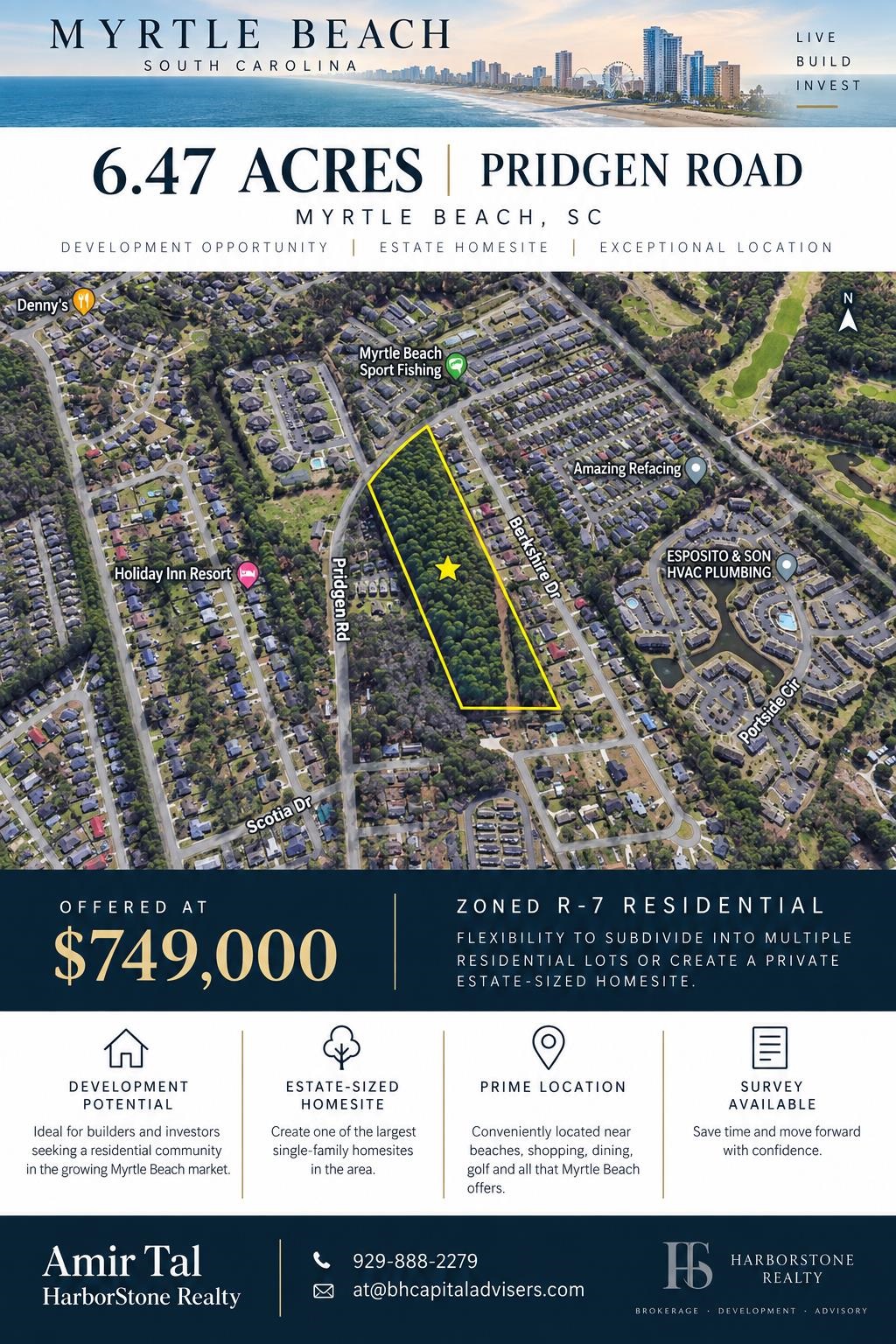 Land for sale at Tbd Pridgen Rd, Myrtle Beach, SC 29577 | MLS# 2623516