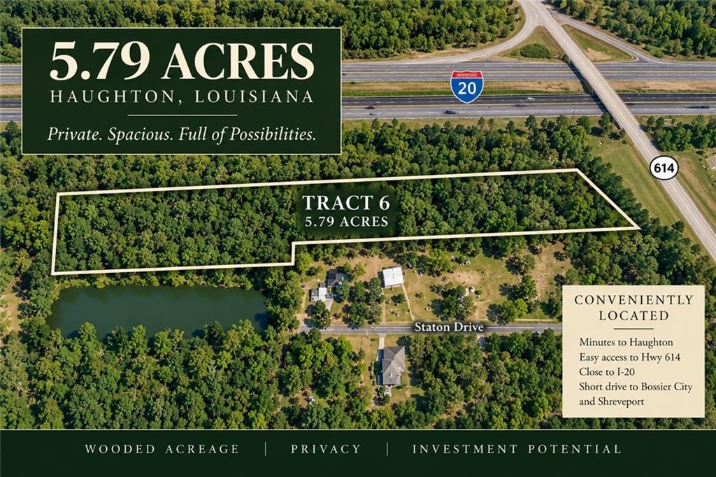 Photo 1 of Land for sale at Tract 6 Of Staton Est Dr, Haughton, LA 71037 | MLS# 2579251 | Listing updated on 2026-09-29